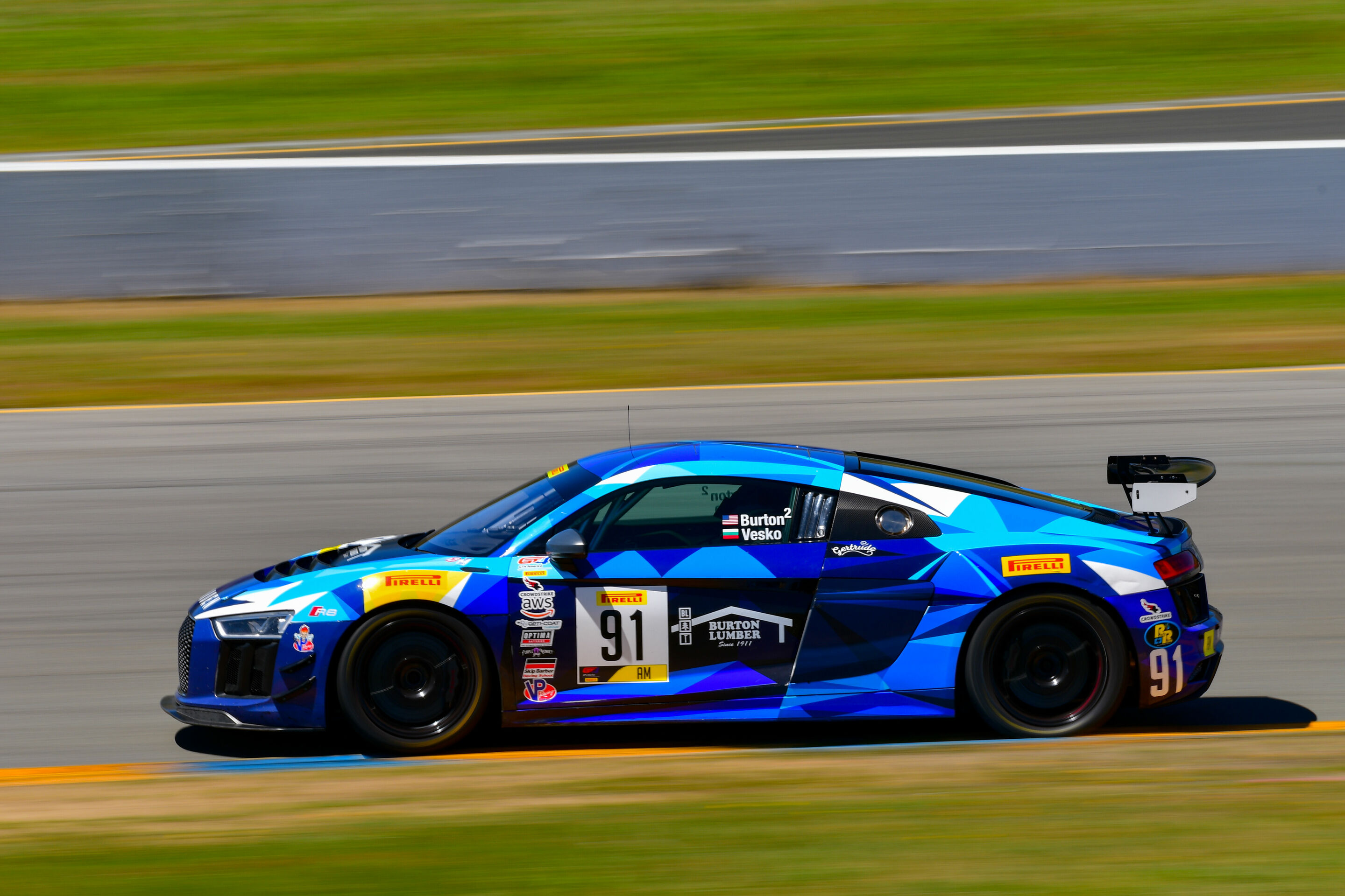 GT4 America 2019 - Audi R8 LMS GT4 #91 (Rearden Racing), Jeff Burton/Vesko Kozarov