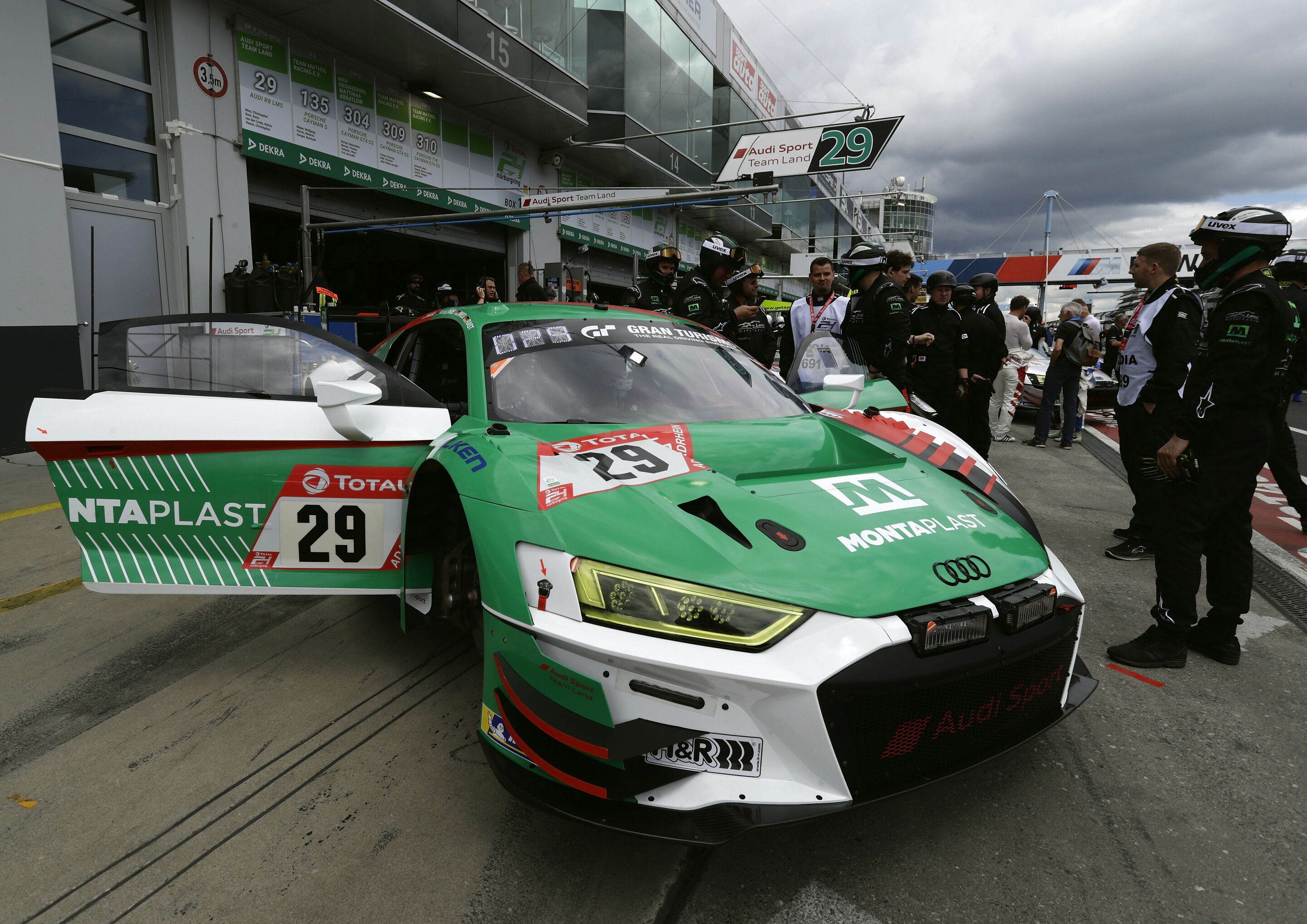 24h Nürburgring 2019 - Audi R8 LMS #29 (Audi Sport Team Land), Christopher Haase/Kelvin van der Linde/Christopher Mies/René Rast