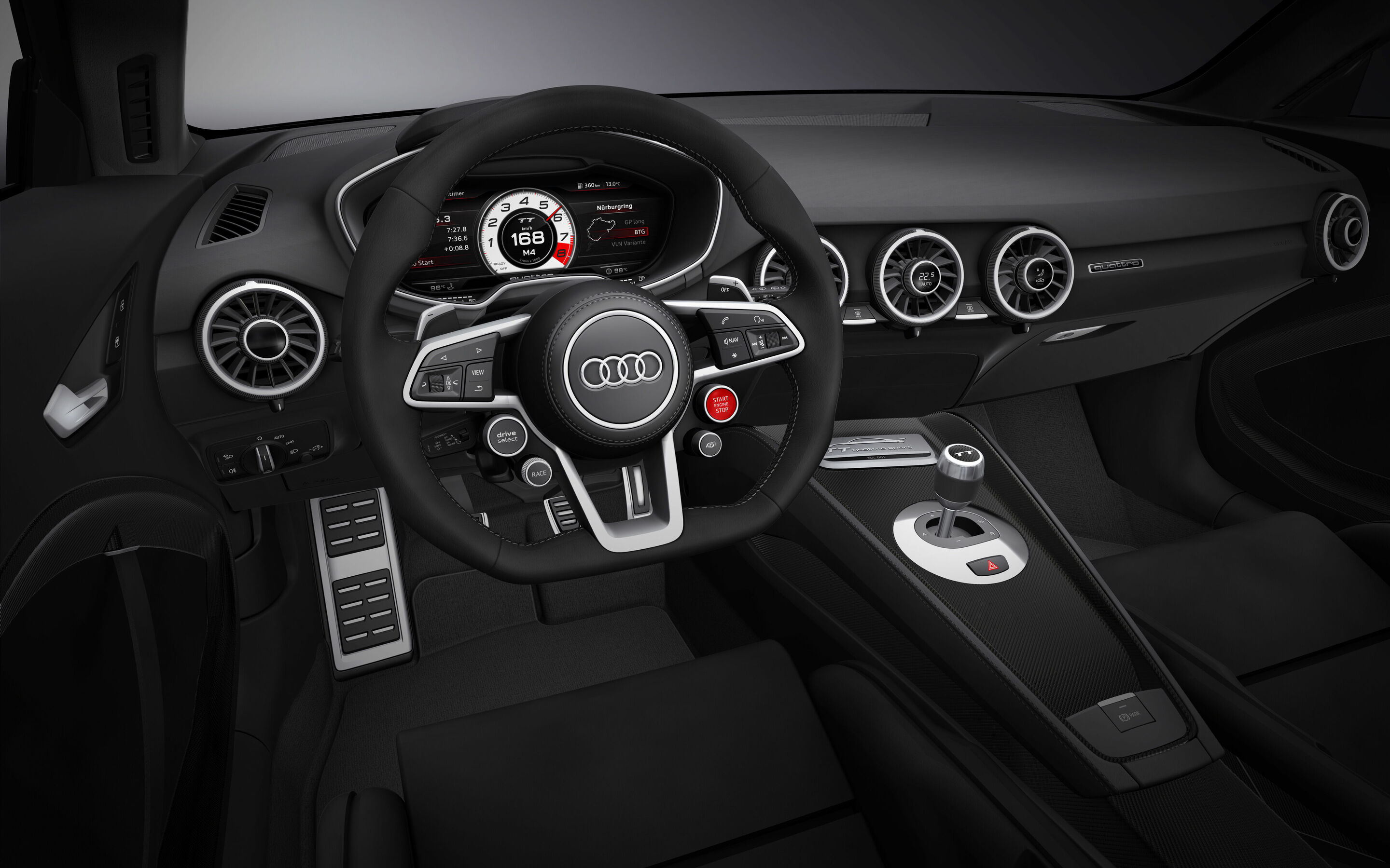 Audi TT quattro sport concept (2014) - Innenraum