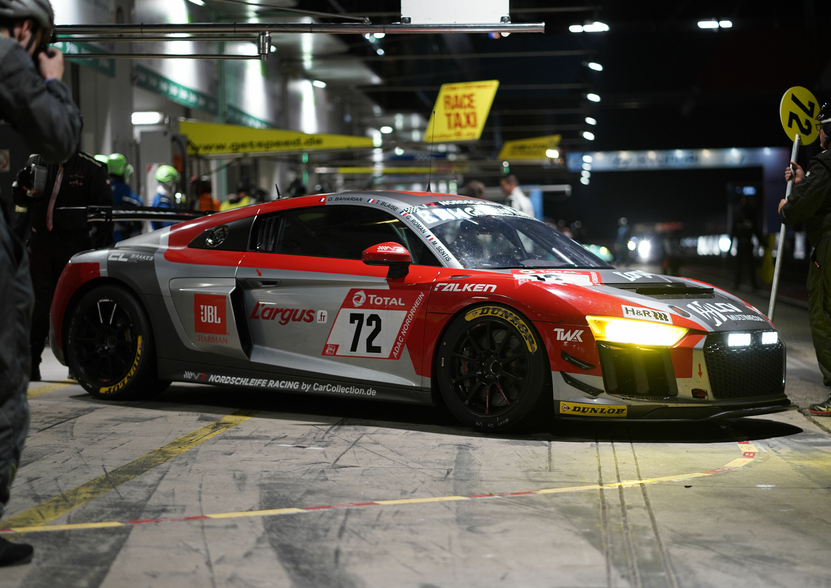 24h Nürburgring 2019 - Audi R8 LMS GT4 #72 (Car Collection Motorsport), Olivier Baharian/Thierry Blaise/Guillaume Roman/Mathieu Sentis