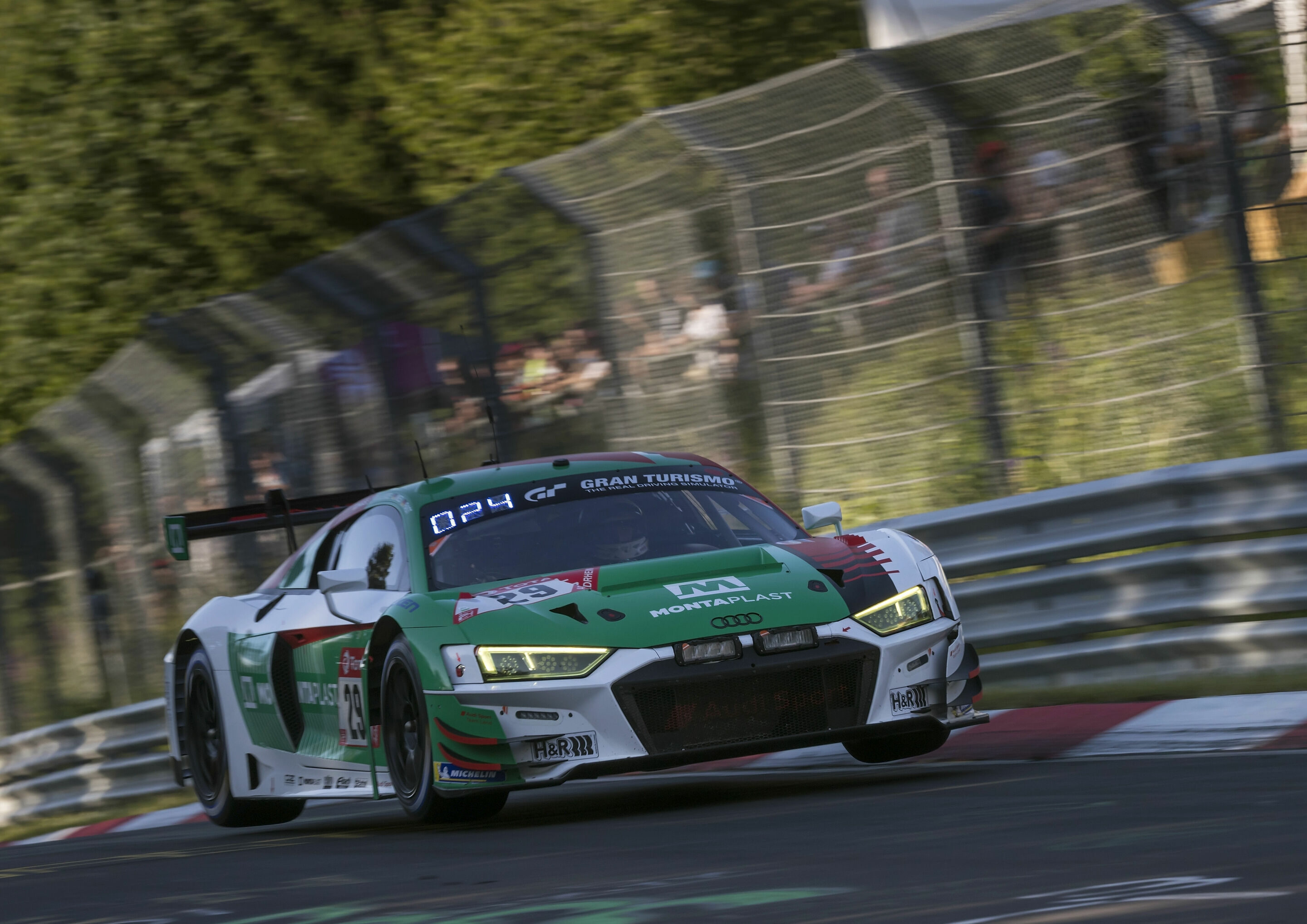 24h Nürburgring 2019 - Audi R8 LMS #29 (Audi Sport Team Land), Christopher Haase/Kelvin van der Linde/Christopher Mies/René Rast