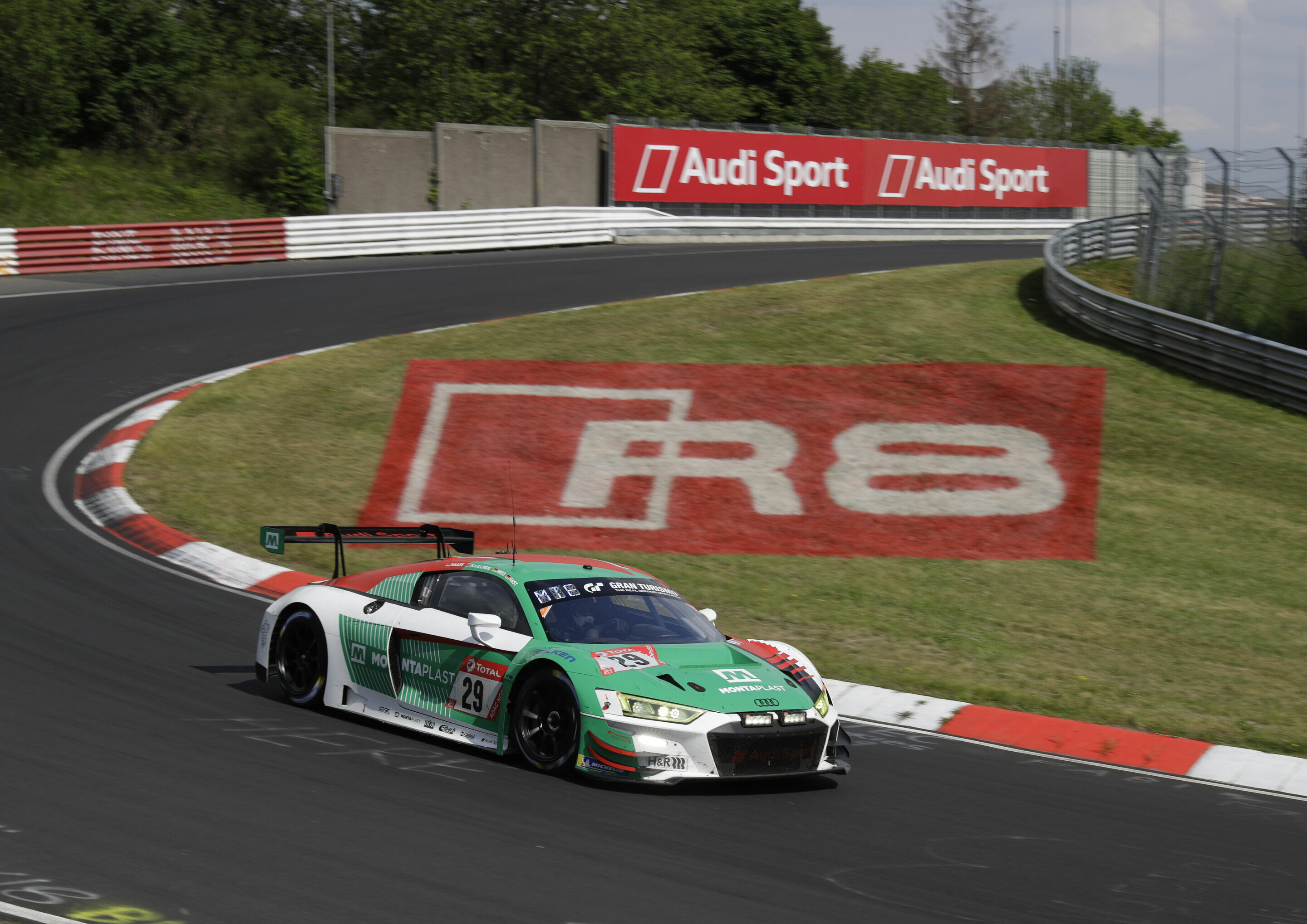 24h Nürburgring 2019 - Audi R8 LMS #29 (Audi Sport Team Land), Christopher Haase/Kelvin van der Linde/Christopher Mies/René Rast