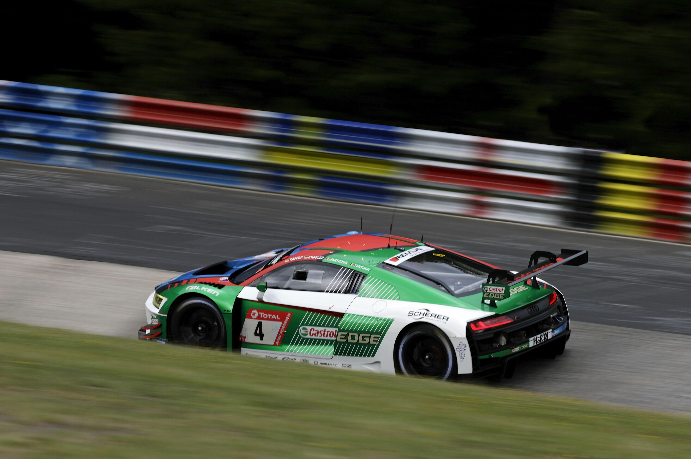 24h Nürburgring 2019 - Audi R8 LMS #4 (Audi Sport Team Phoenix), Pierre Kaffer/Frank Stippler/Dries Vanthoor/Frédéric Vervisch
24h Nürburgring 2019