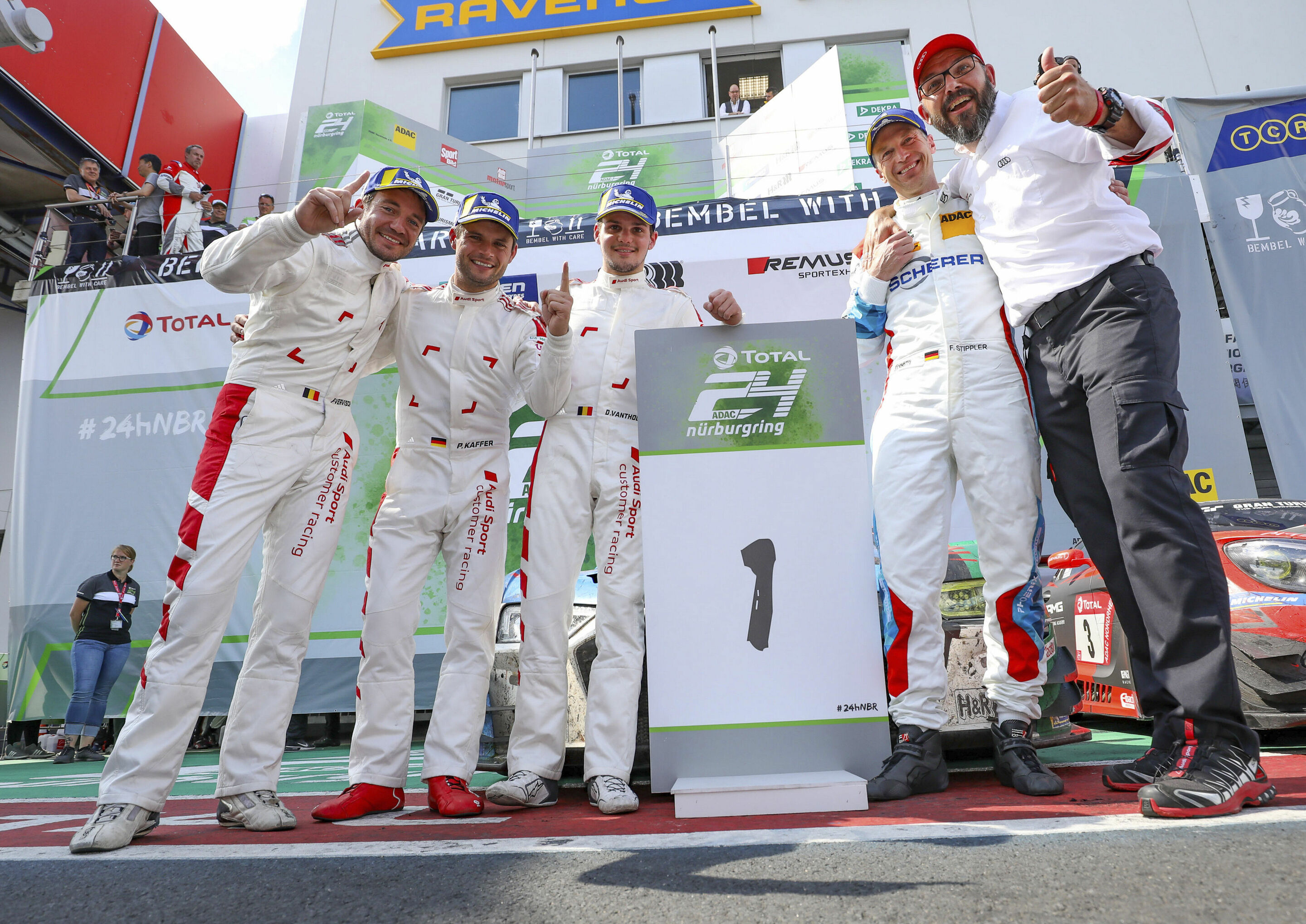 24h Nürburgring 2019 - Frédéric Vervisch, Pierre Kaffer, Dries Vanthoor, Frank Stippler, Chris Reinke