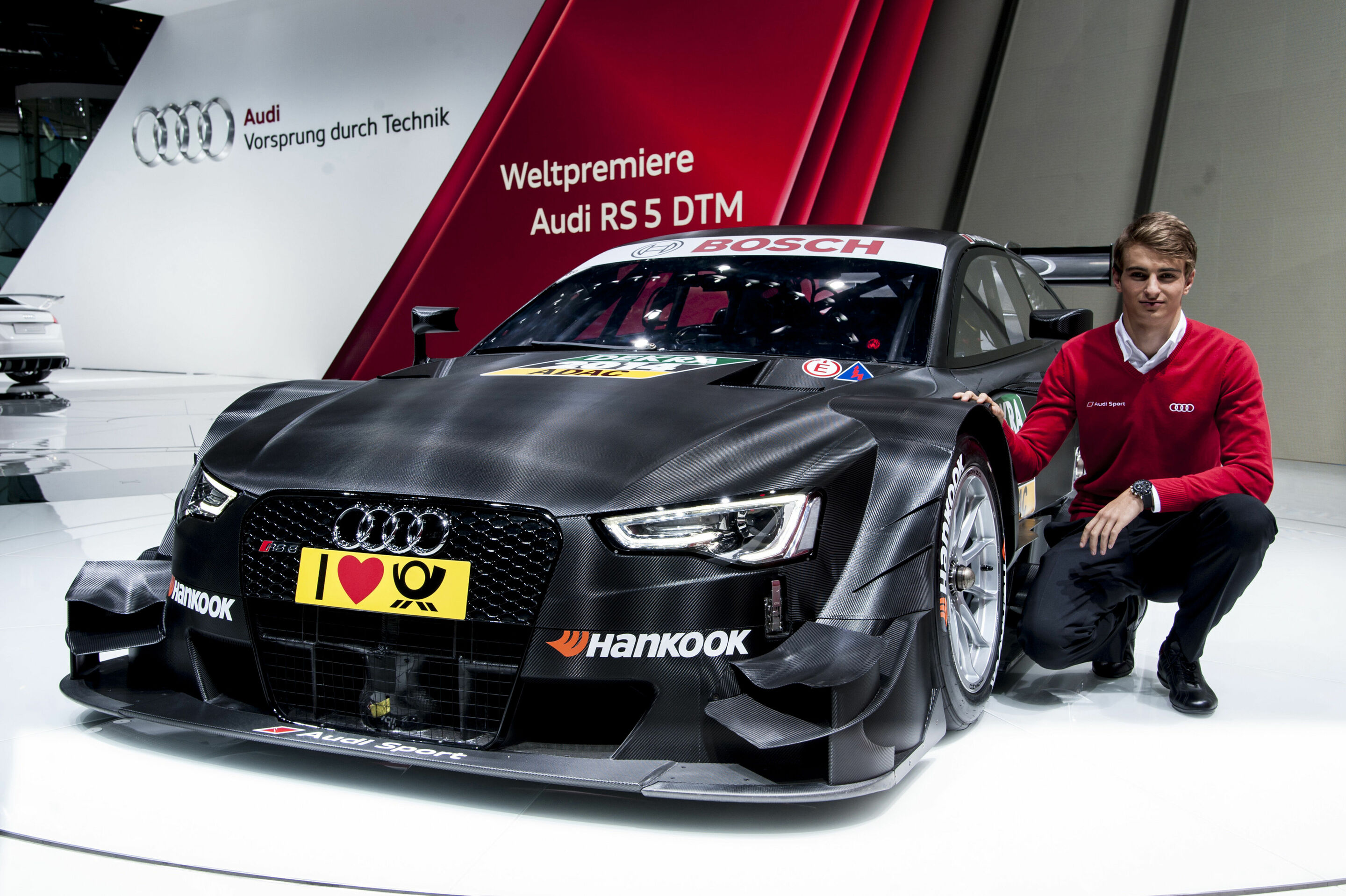 Weltpremiere des neuen Audi RS 5 DTM in Genf - Audi RS 5 DTM, Nico Müller (Audi-Werksfahrer)