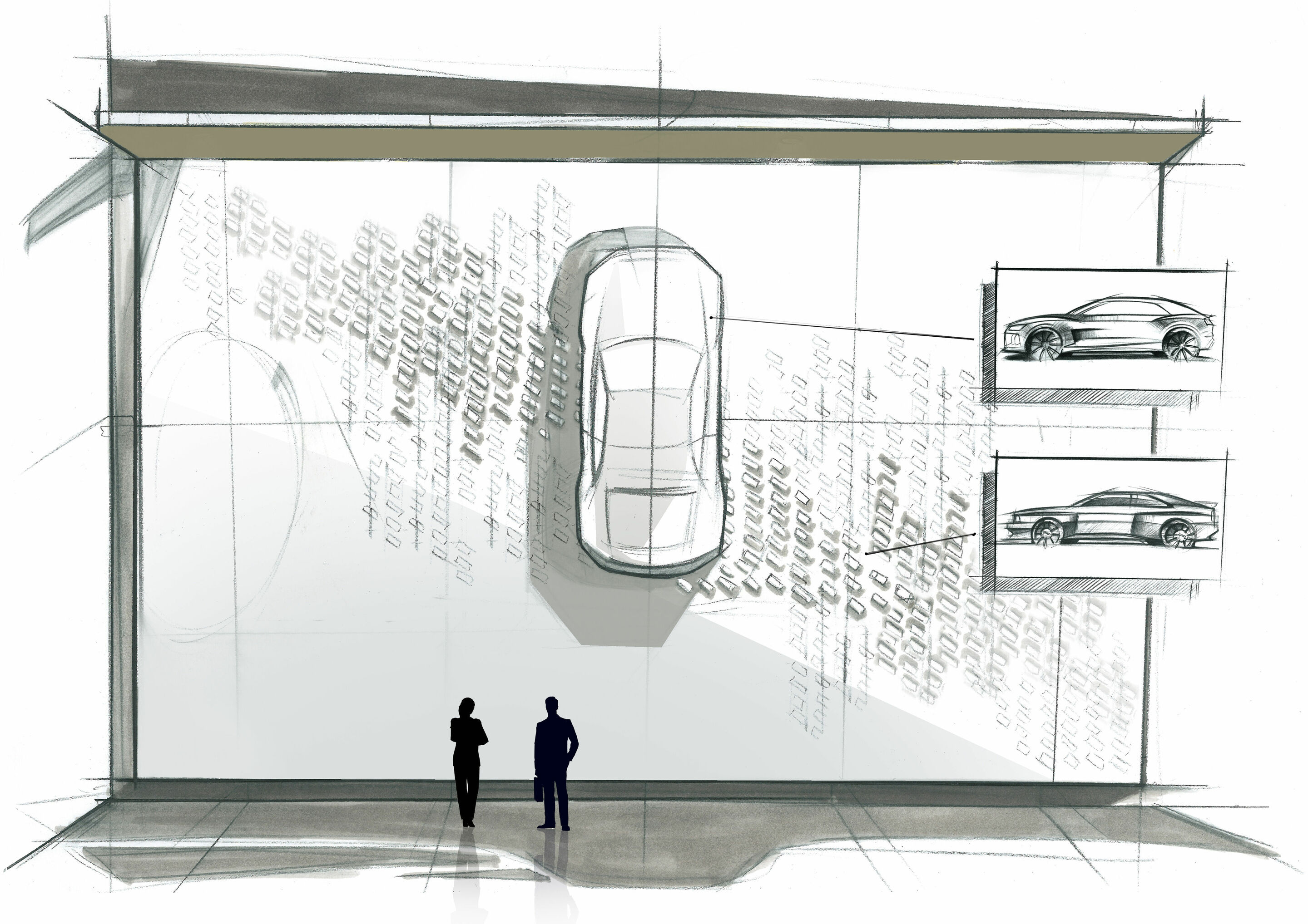Audi zu Gast in der Pinakothek der Moderne - Inszenierung Pinakothek