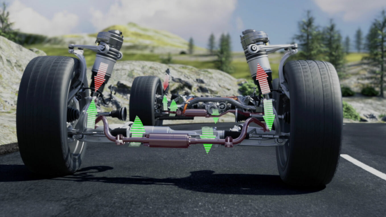 Audi Q7 Luftfahrwerk mit EAWS - Animation