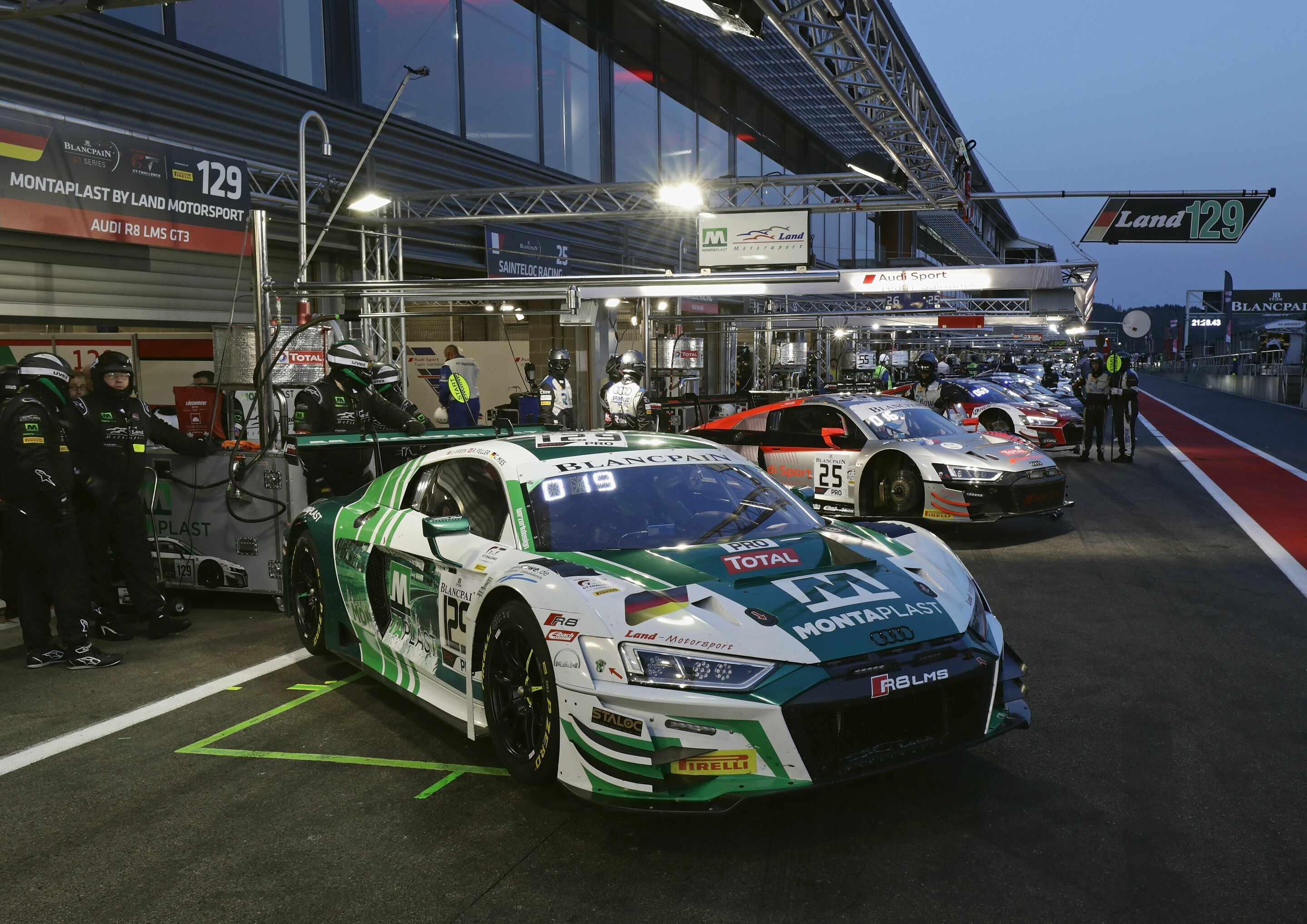 24h Spa 2019 - Audi R8 LMS #129 (Montaplast by Land-Motorsport), Ricardo Feller/Jamie Green/Christopher Mies
