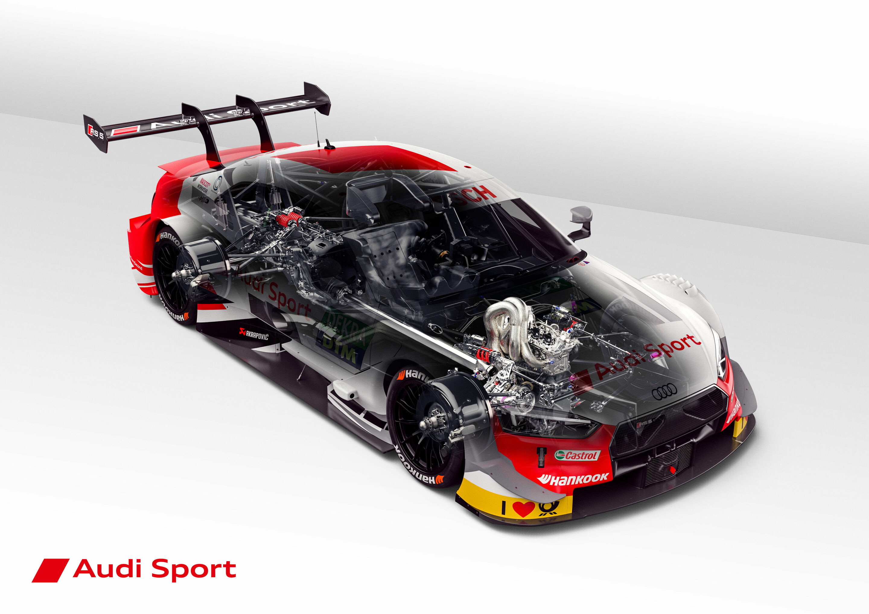 DTM 2019 - Audi RS 5 DTM 2019, Durchsichtzeichnung