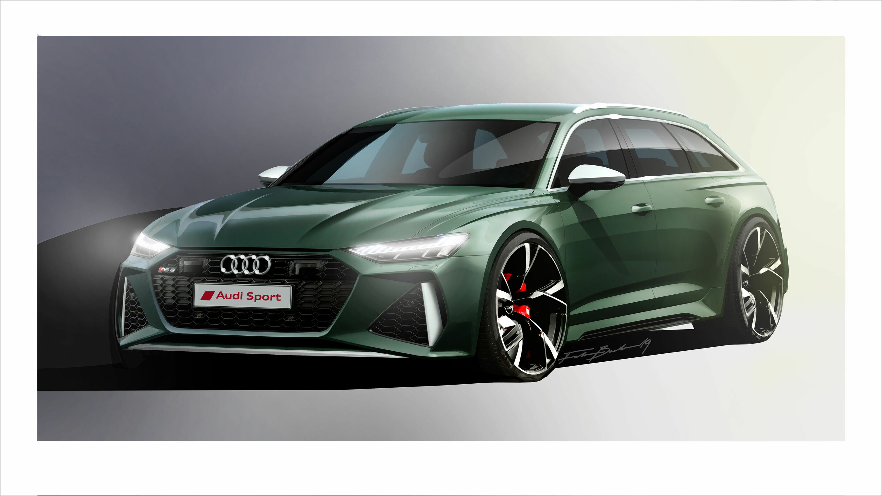 Sketch - Audi RS 6 Avant - Design sketch