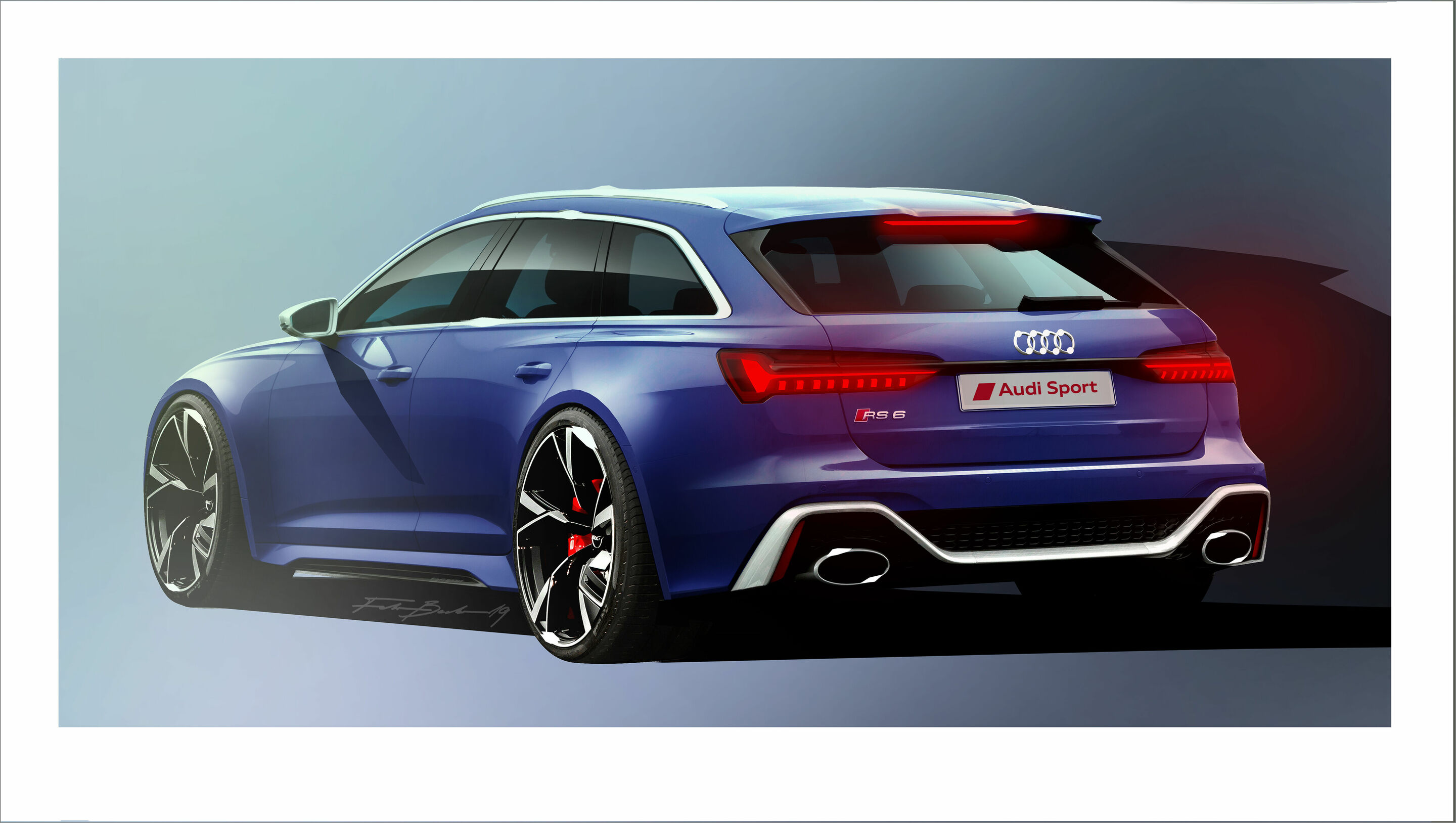 Sketch - Audi RS 6 Avant - Design sketch