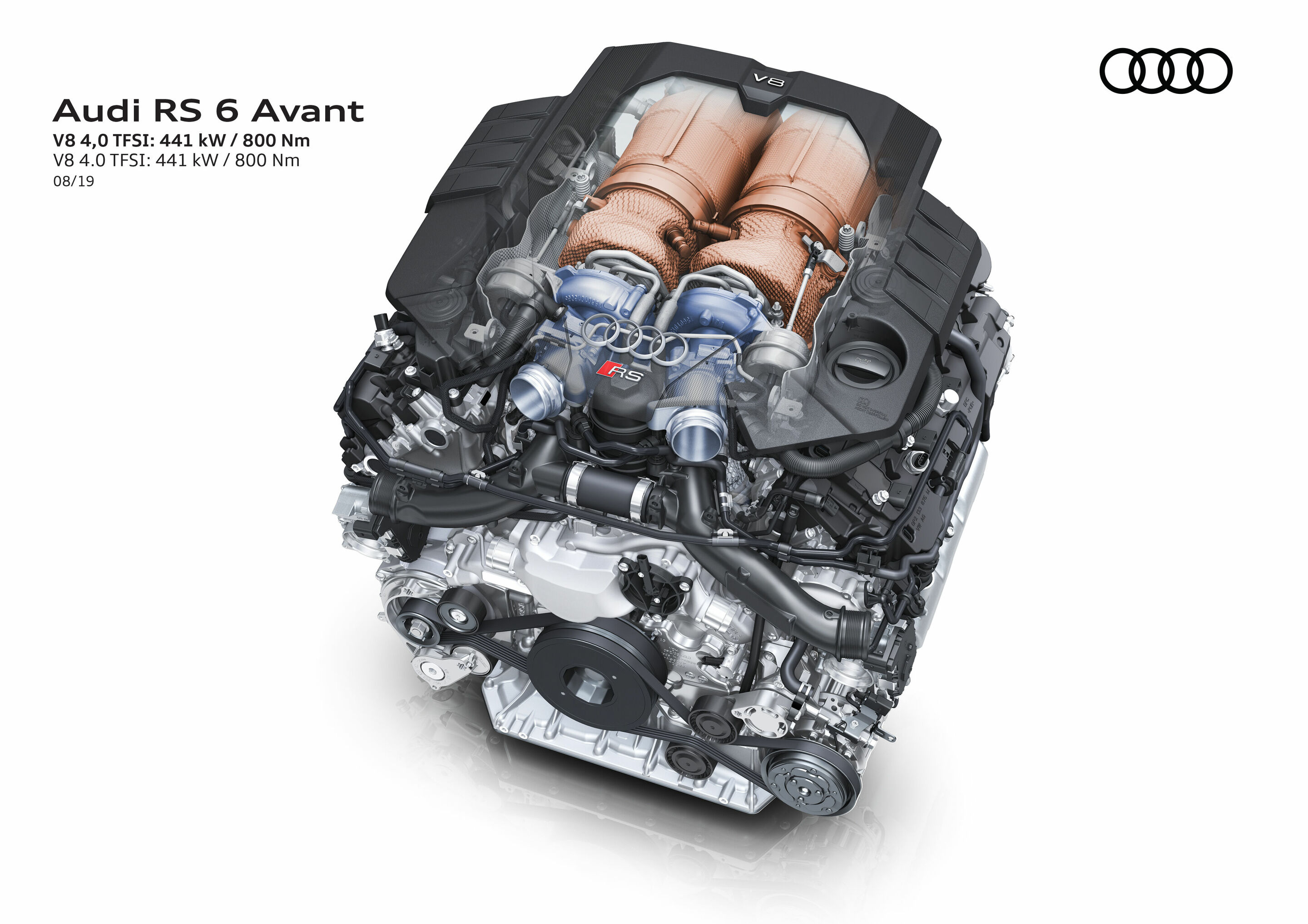 Illustration - Audi RS 6 Avant - V8 4,0 TFSI: 441kW / 800 Nm