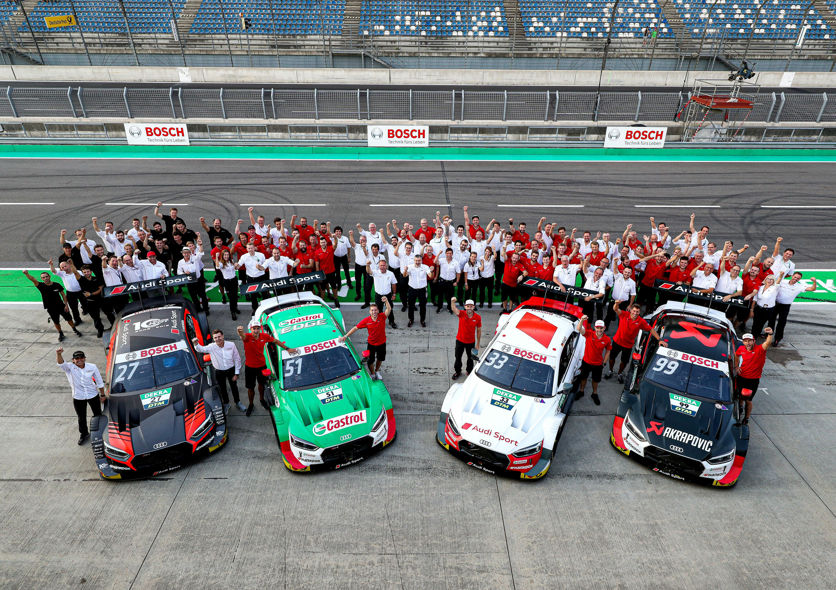 DTM Lausitzring 2019 - WRT Team Audi Sport, Audi Sport Team Abt Sportsline, Audi Sport Team Rosberg, Audi Sport Team Phoenix