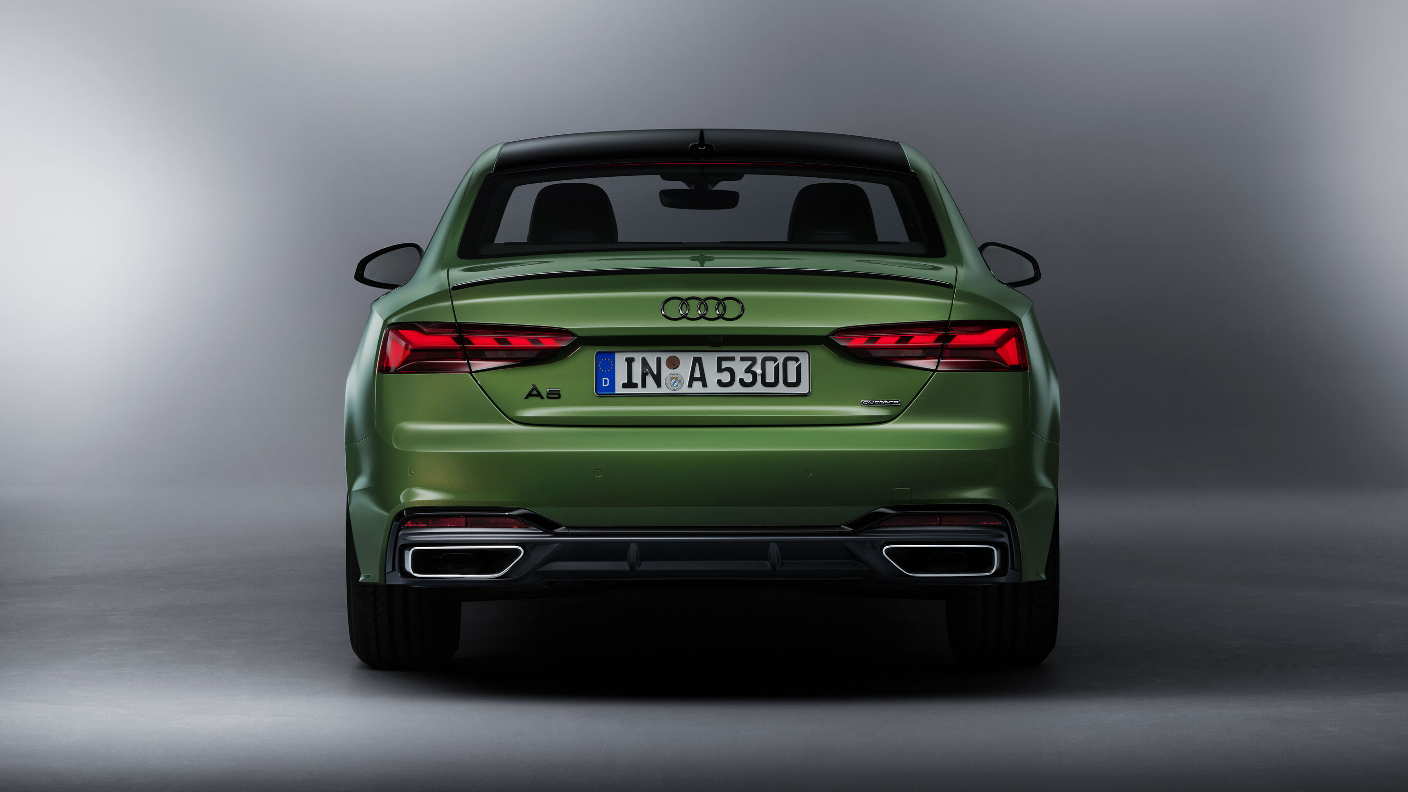 Audi A5 Coupé (bis 2024) - Standaufnahme
Farbe: Distriktgrün