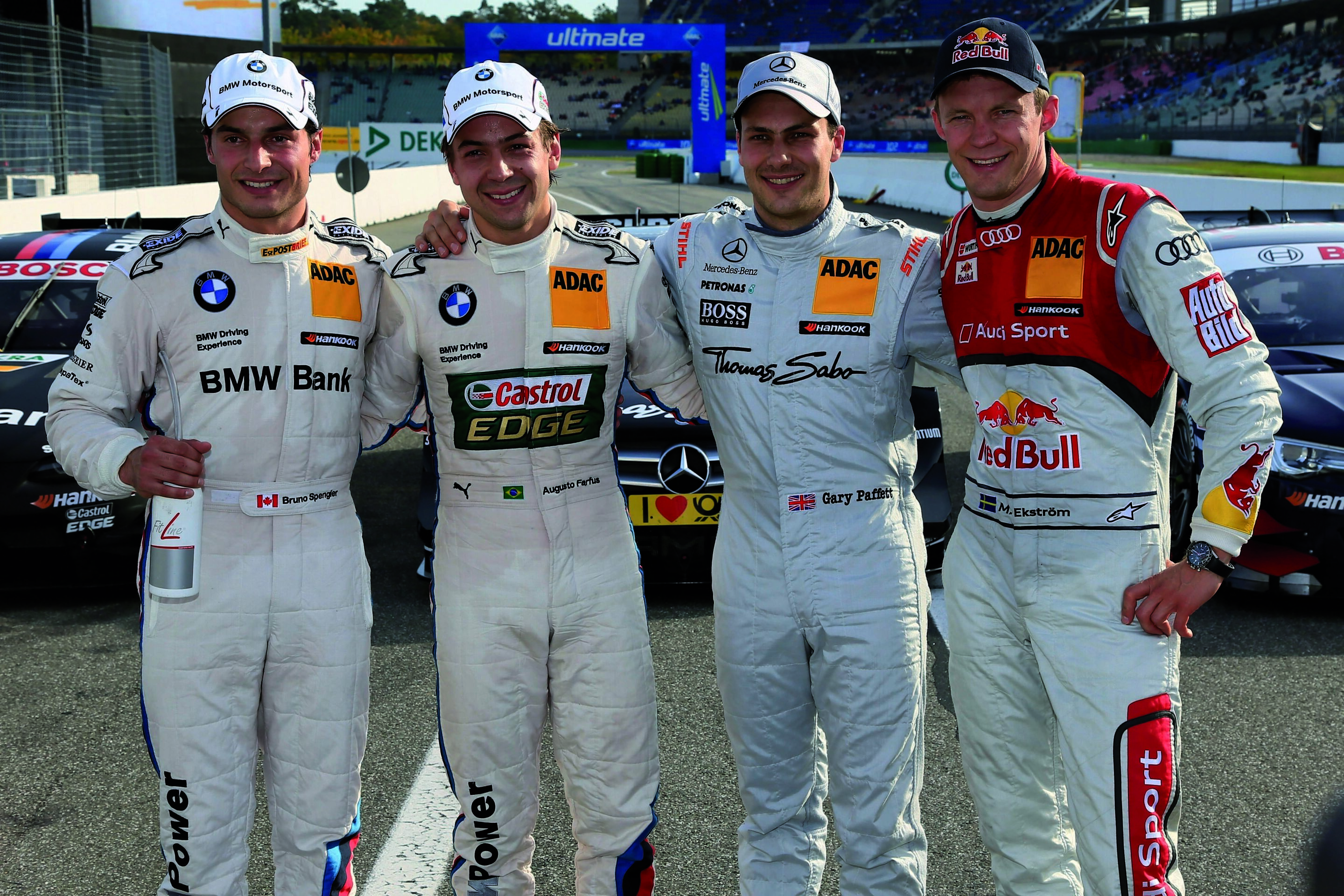 Stimmen nach dem Qualifying in Hockenheim - Bruno Spengler, Augusto Farfus, Gary Paffett, Mattias Ekström.
