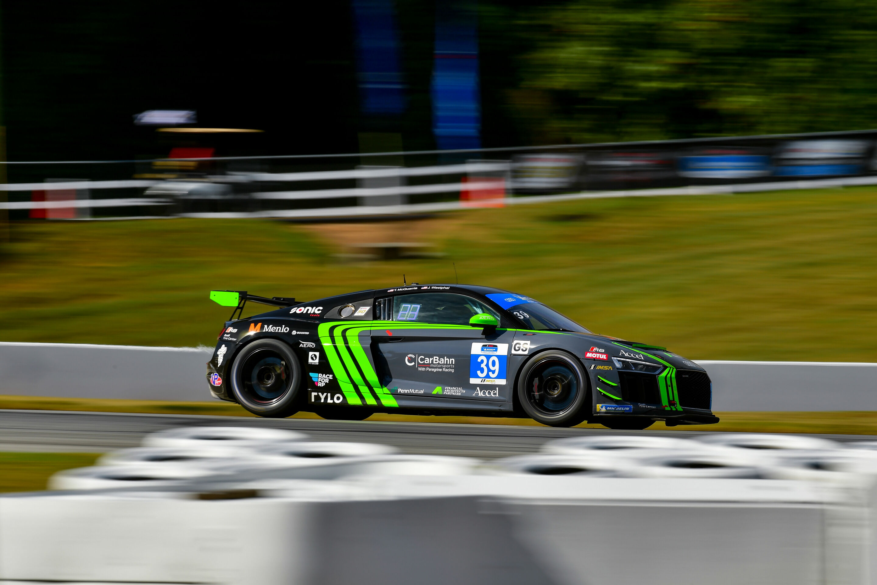 IMSA Michelin Pilot Challenge 2019 - Audi R8 LMS GT4 #39 (CarBahn with Peregrine Racing), Tyler McQuarrie/Jeff Westphal