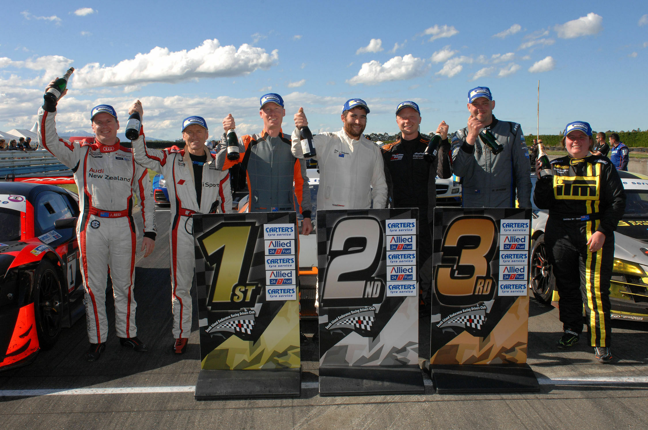 South Island Endurance Series 2019 - Jonny Reid, Neil Foster, Marc Doran, Dale Chapman, Andrew Waite, Ben Byers, Christina Orr-West