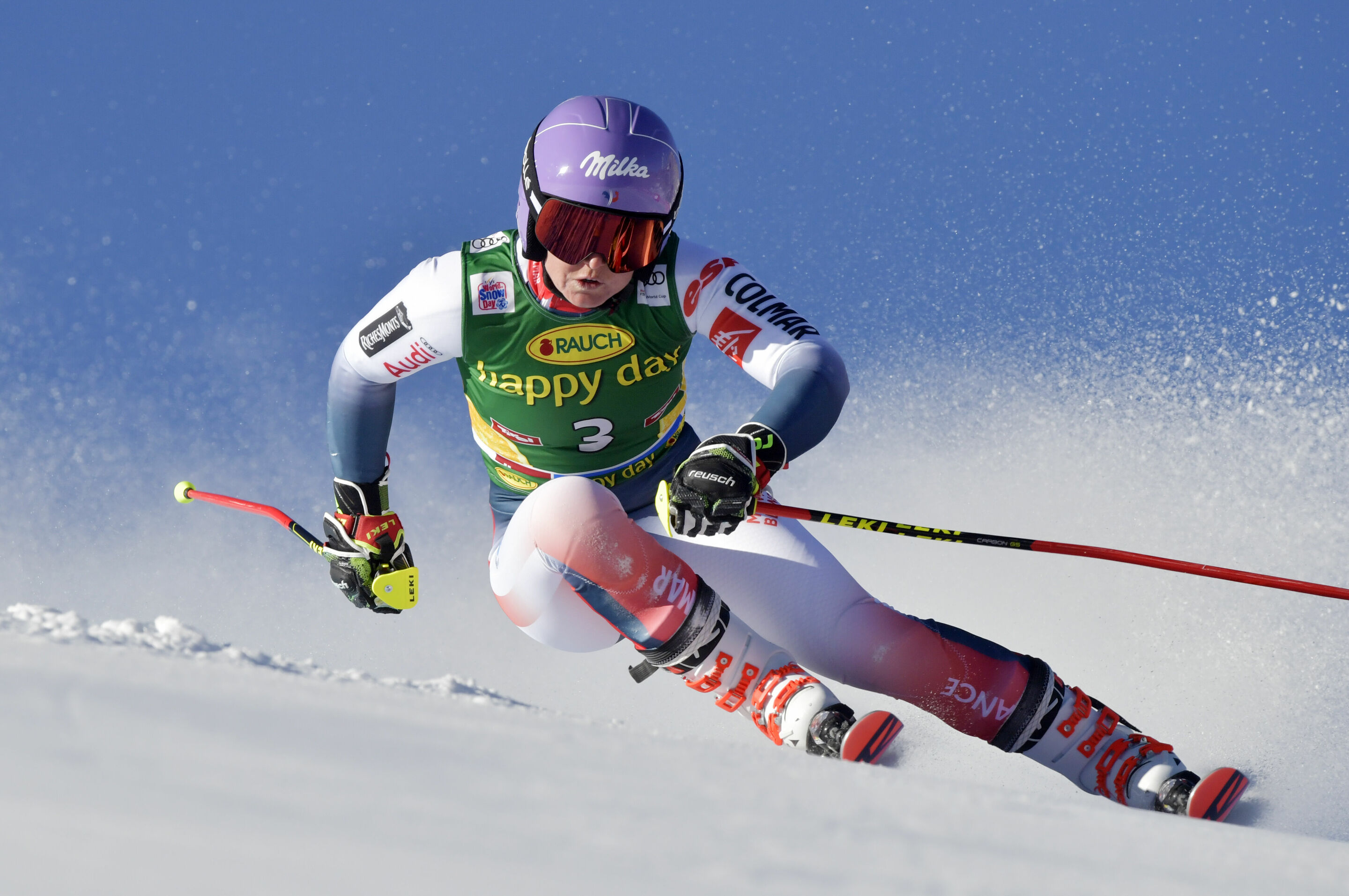 Audi FIS Ski Weltcup Opening 2019 in Sölden - Tessa Worley (FRA) belegt den 3. Platz