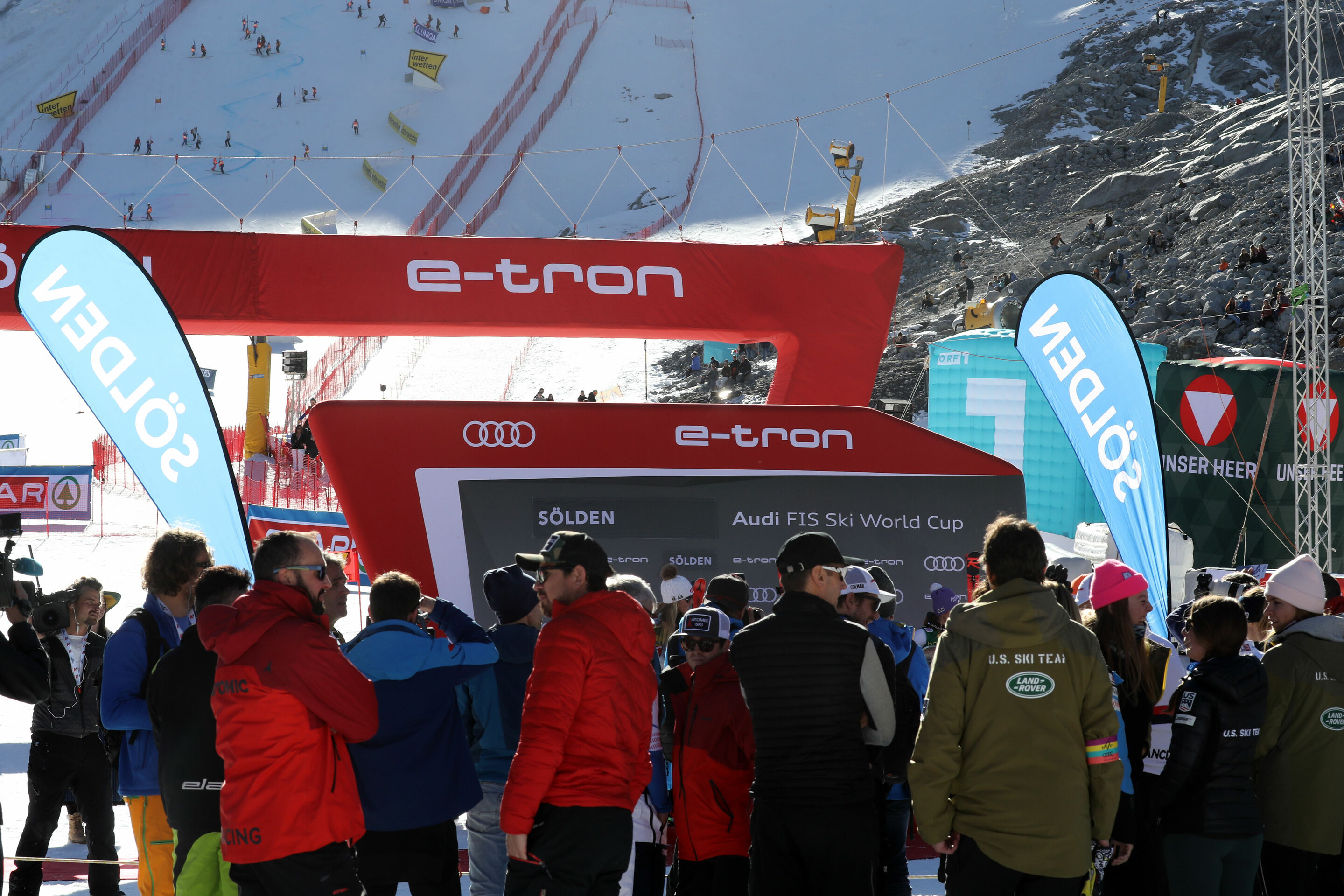 Audi FIS Ski World Cup Opening 2019 in Sölden - The spectators at the World Cup in Sölden