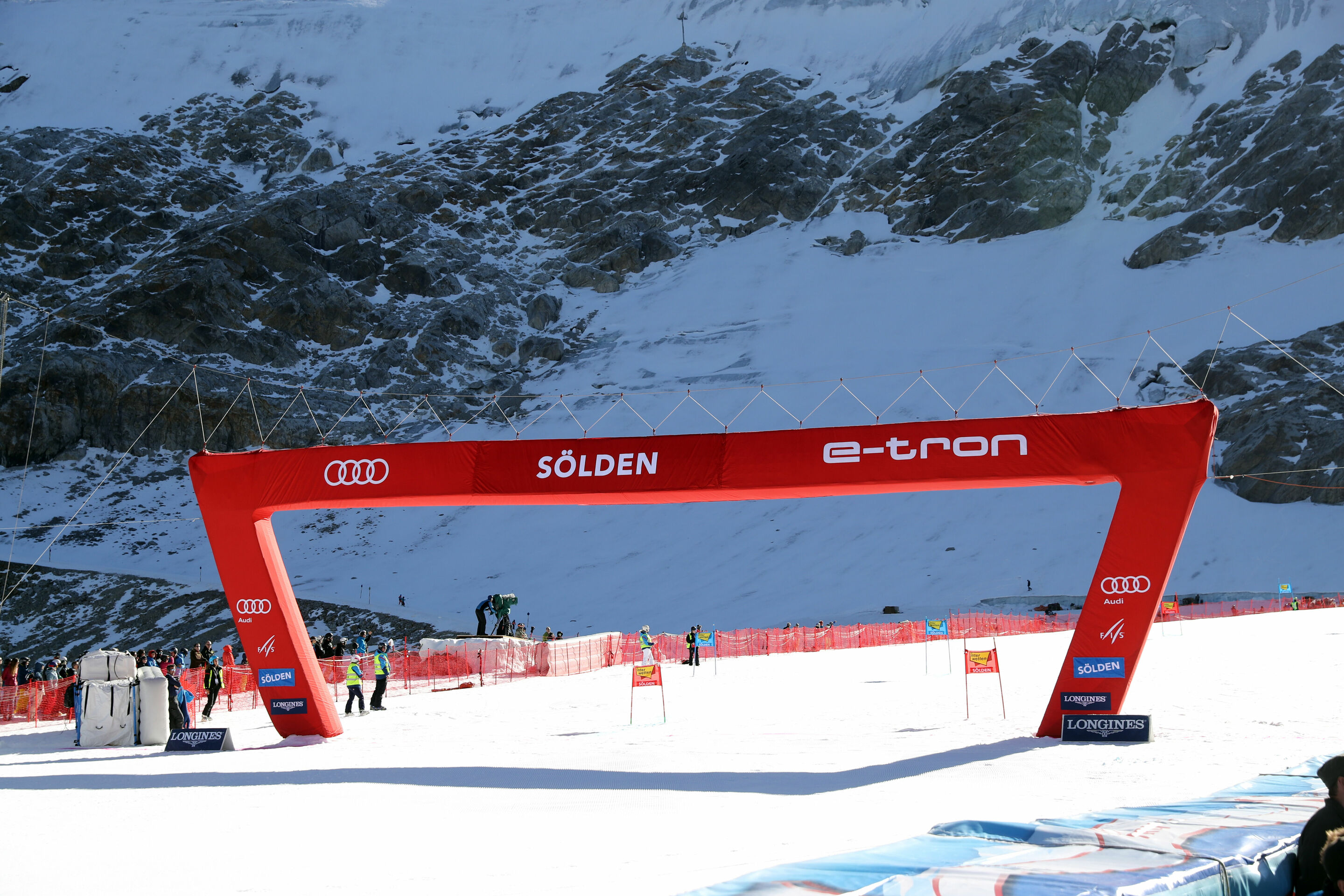 Audi FIS Ski World Cup Opening 2019 in Sölden - The finish line