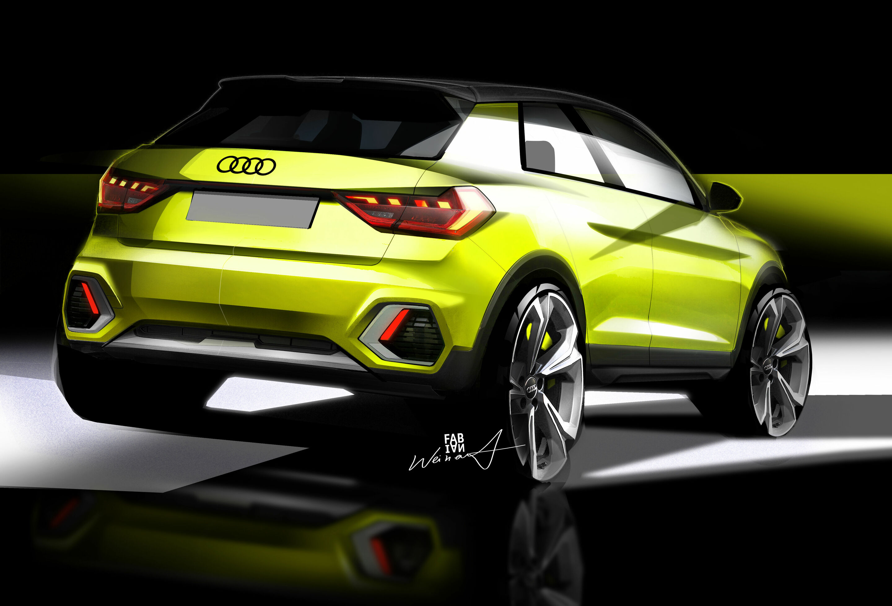 Sketch - Audi A1 citycarver - Design Sketch