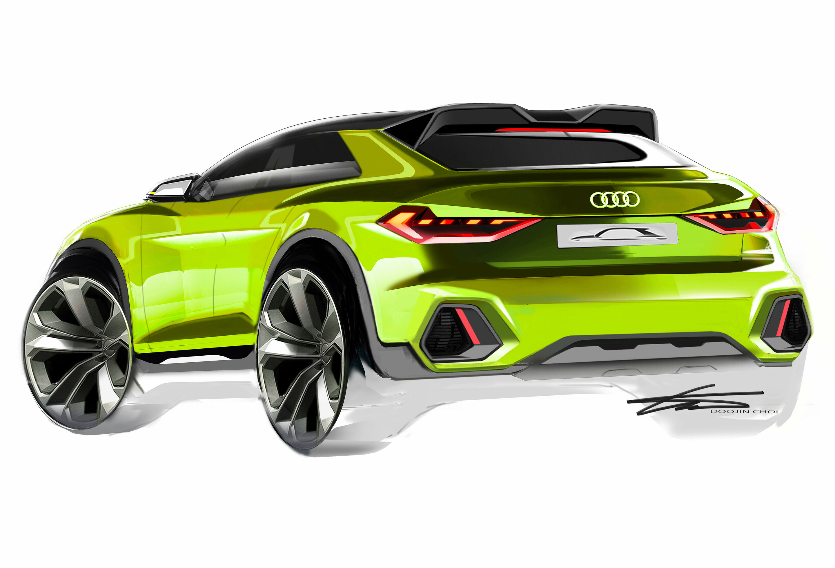 Skizze - Audi A1 citycarver - Design Skizze