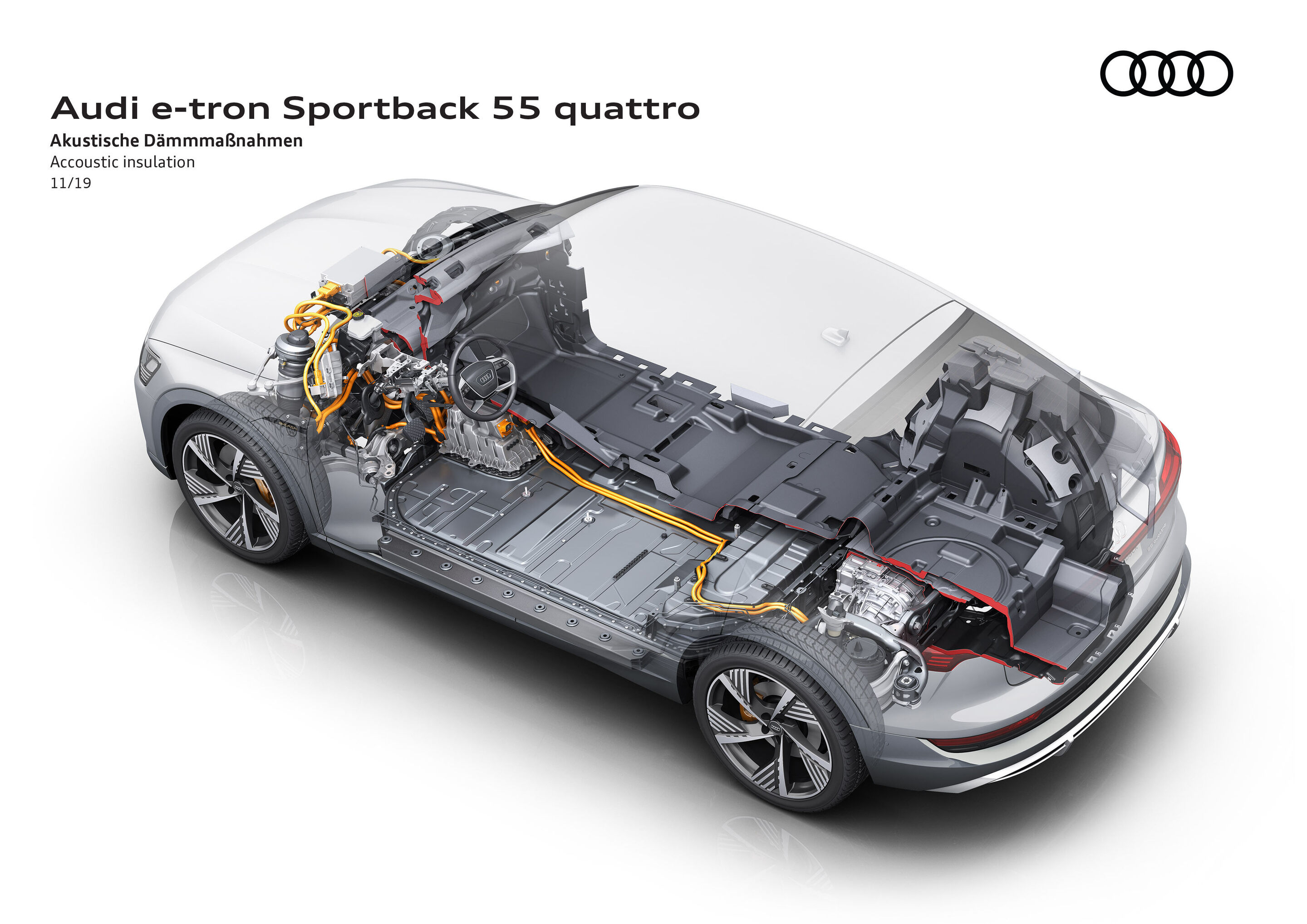 Illustration - Audi e-tron Sportback 55 quattro - Acoustic insulation