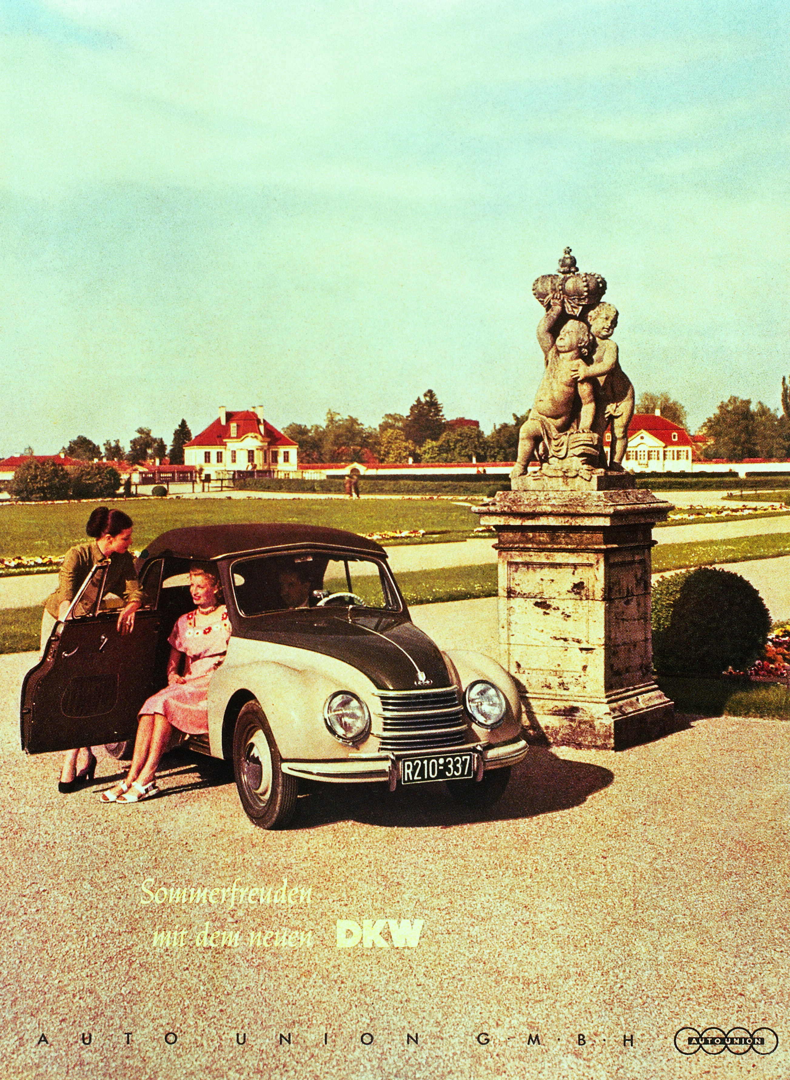 DKW F89 Meisterklasse Cabriolet; Zweizylinder-Zweitaktmotor, 700 ccm, 23 PS.
