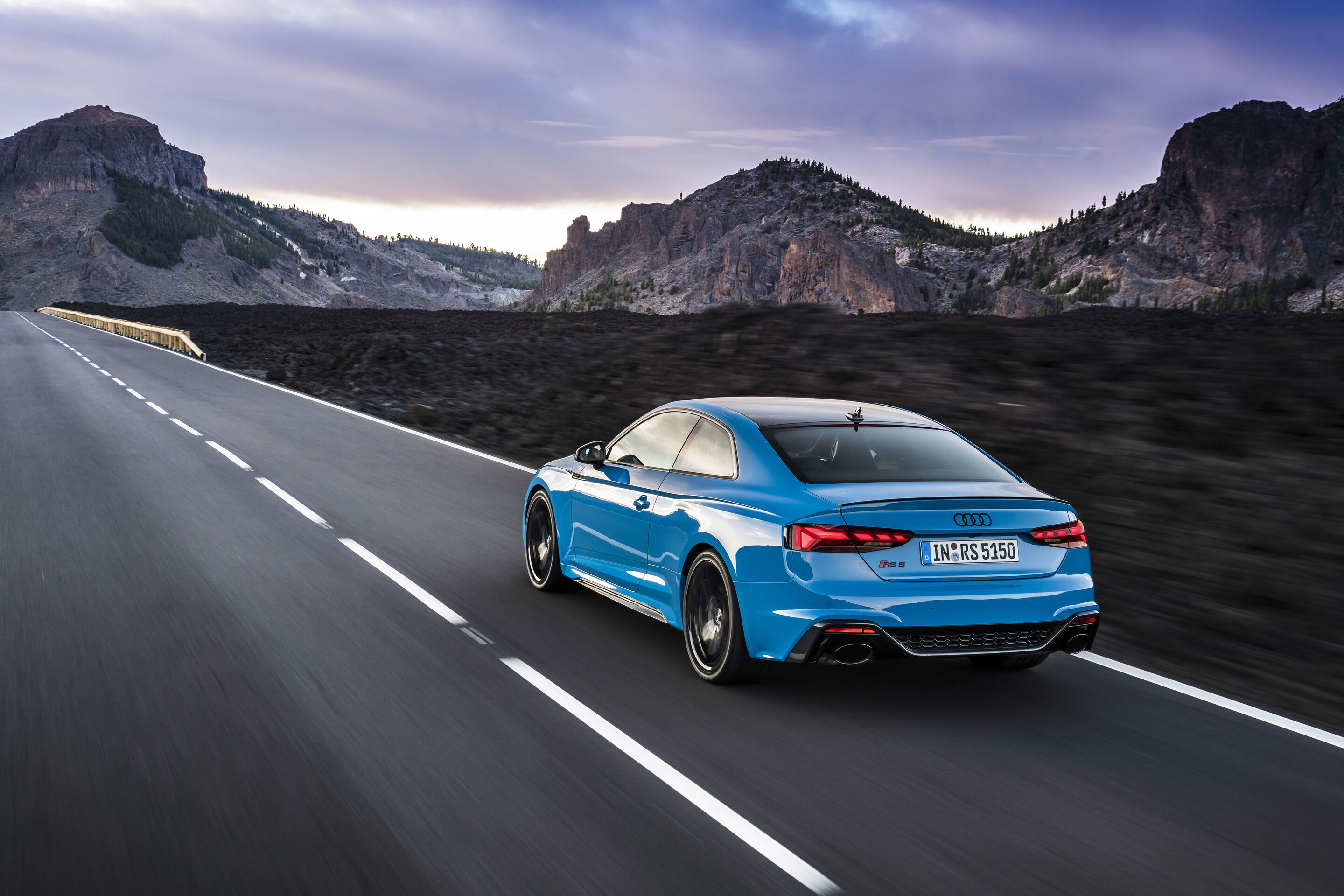 Audi RS 5 Coupé (bis 2024) - Fahraufnahme;
Farbe: Turboblau
