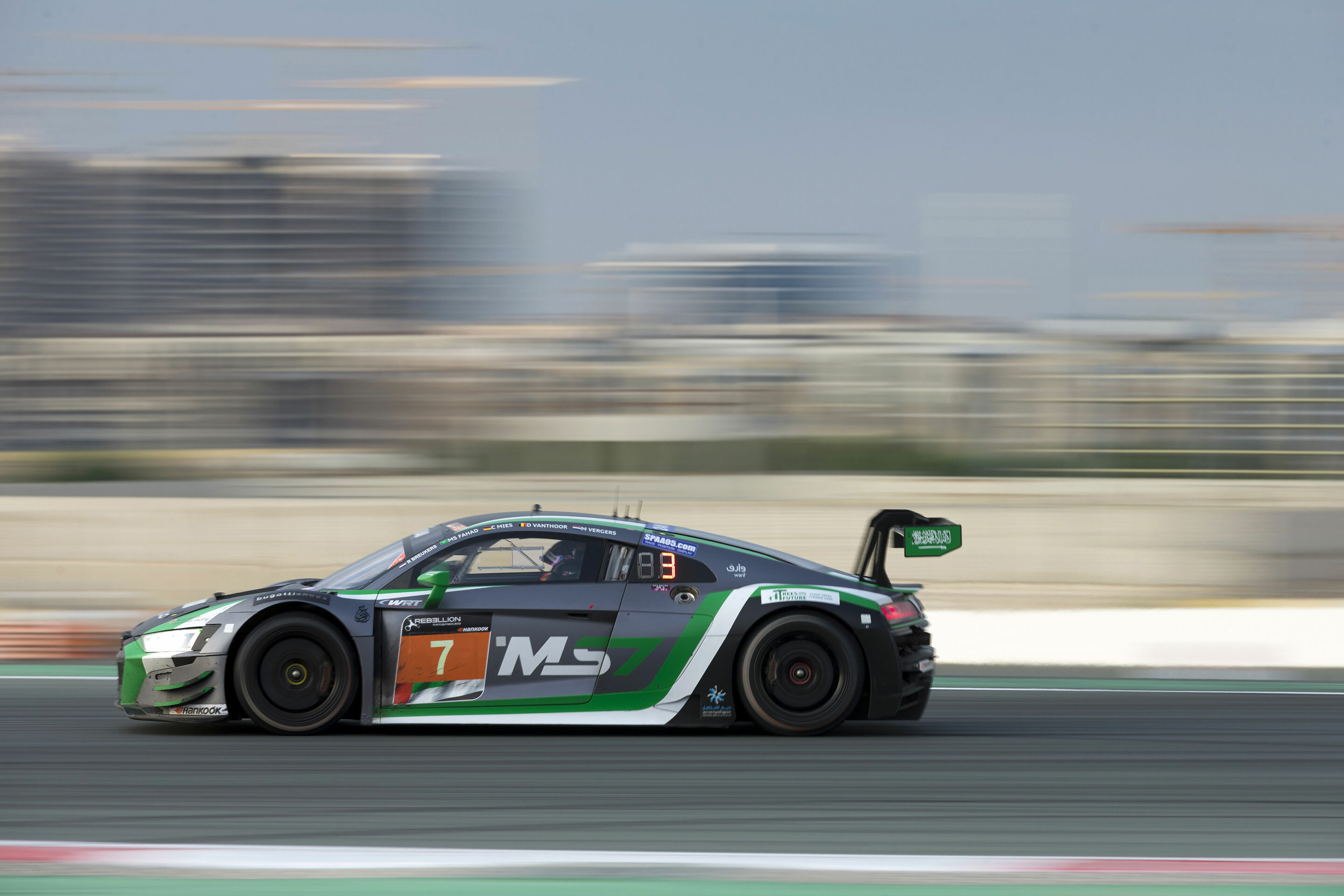 24h Dubai 2020 - Audi R8 LMS #7 (MS7 by WRT), Rik Breukers/Christopher Mies/Mohammed Saud Fahad Al Saud/Dries Vanthoor/Michael Vergers