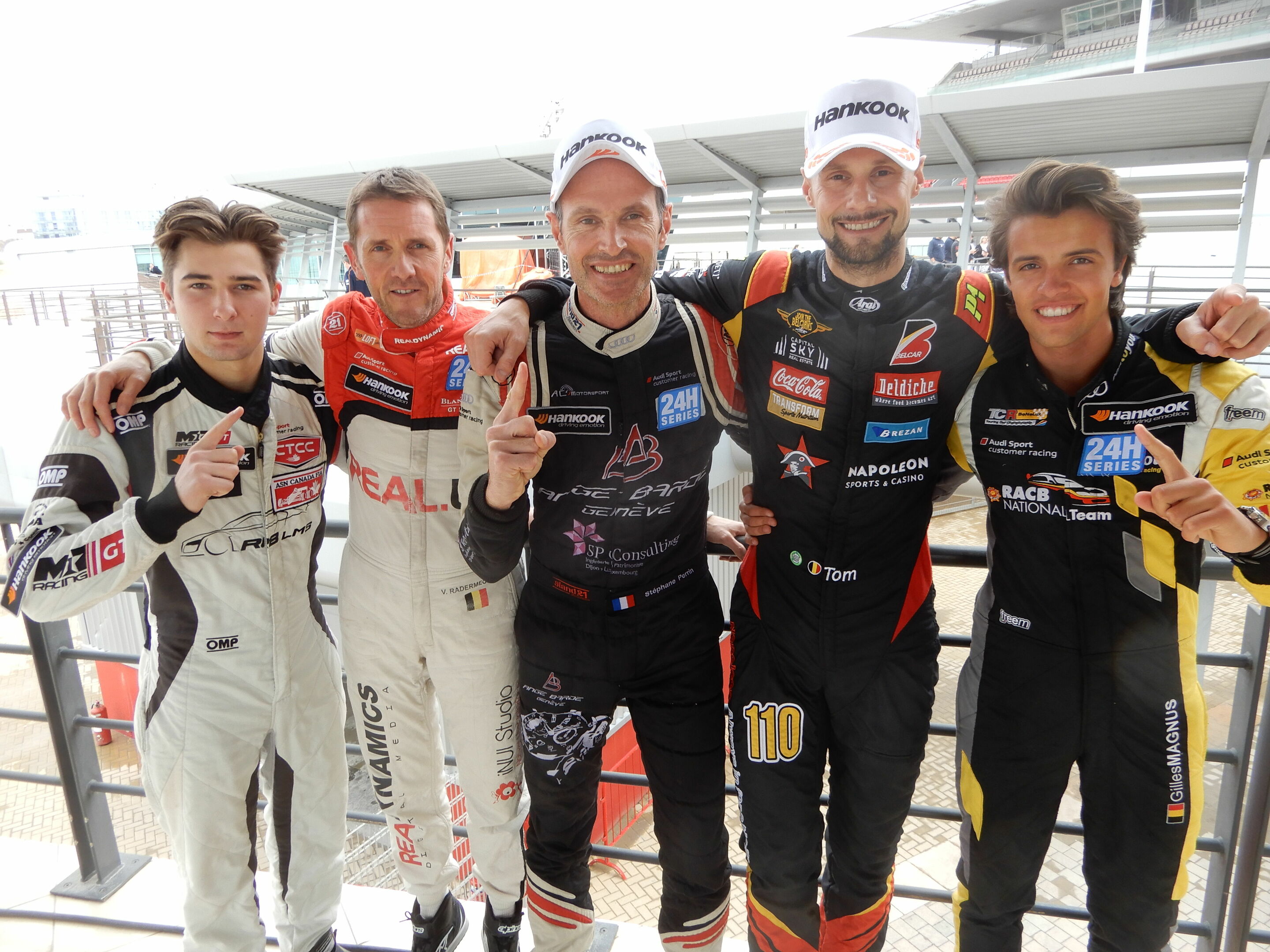 24h Dubai 2020 - Matthew Taskinen, Vincent Radermecker, Stéphane Perrin, Tom Boonen, Gilles Magnus