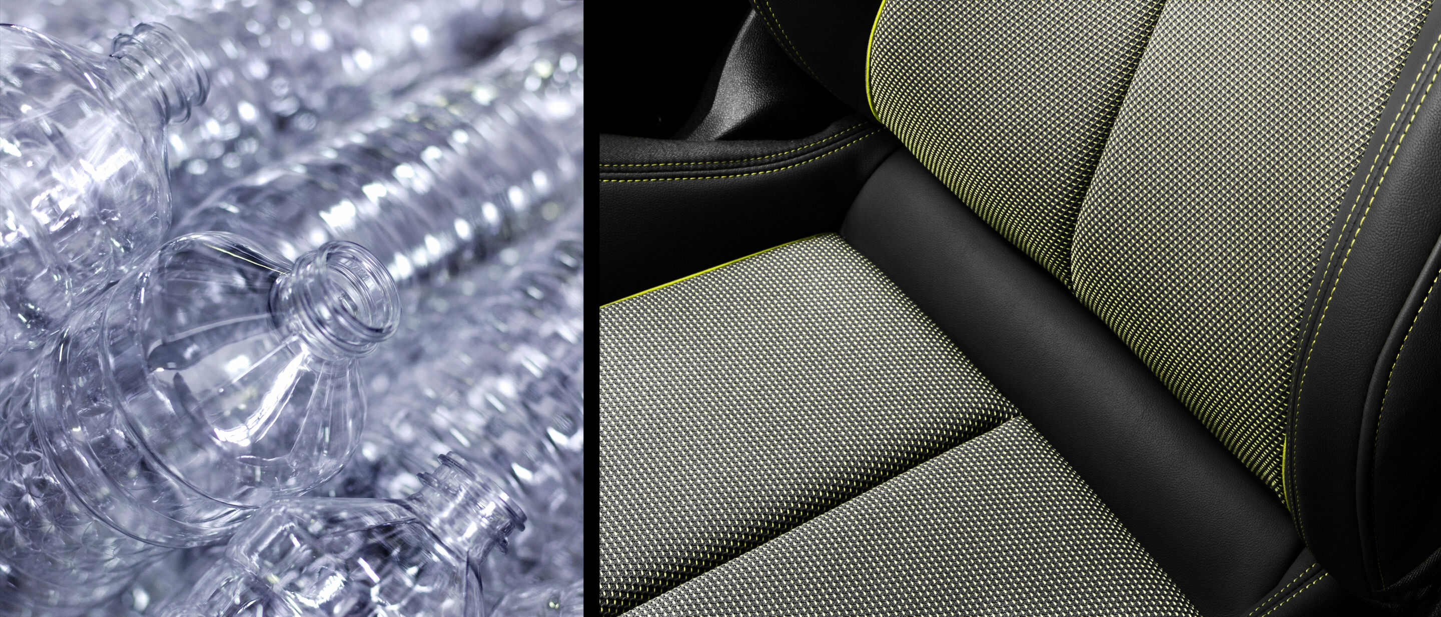 From bottle to fabric: Seat upholstery made of PET - From bottle to fabric: Seat upholstery made of PET