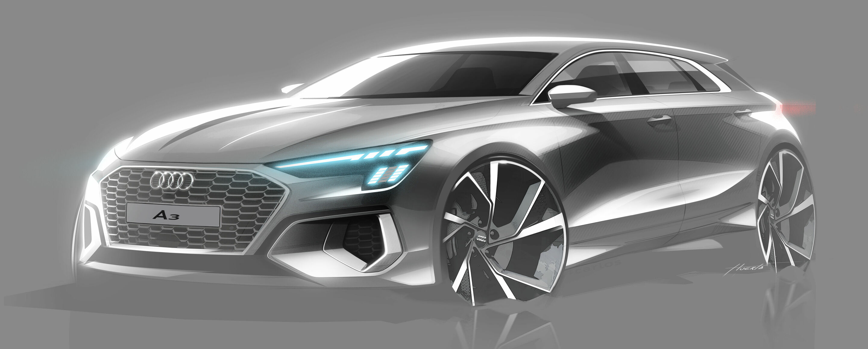 Sketch - Audi A3 Sportback - Design Sketch