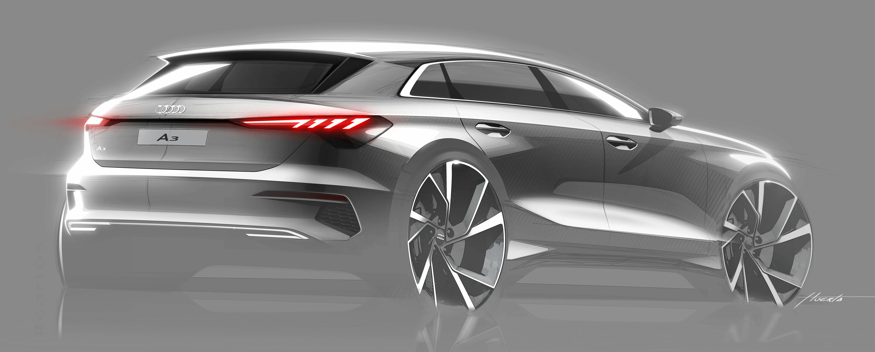 Sketch - Audi A3 Sportback - Design Sketch