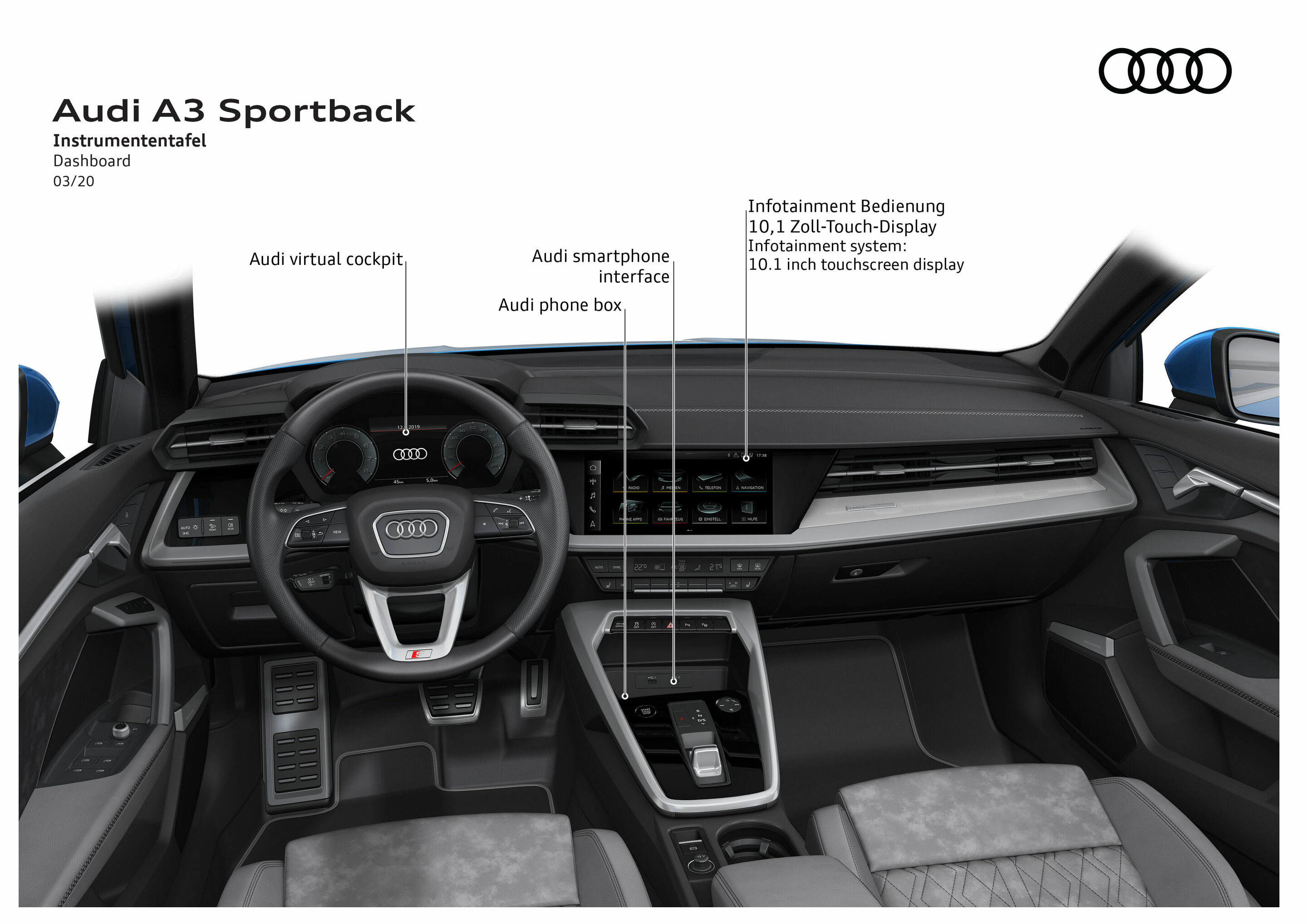 Illustration - Audi A3 Sportback - Dashboard