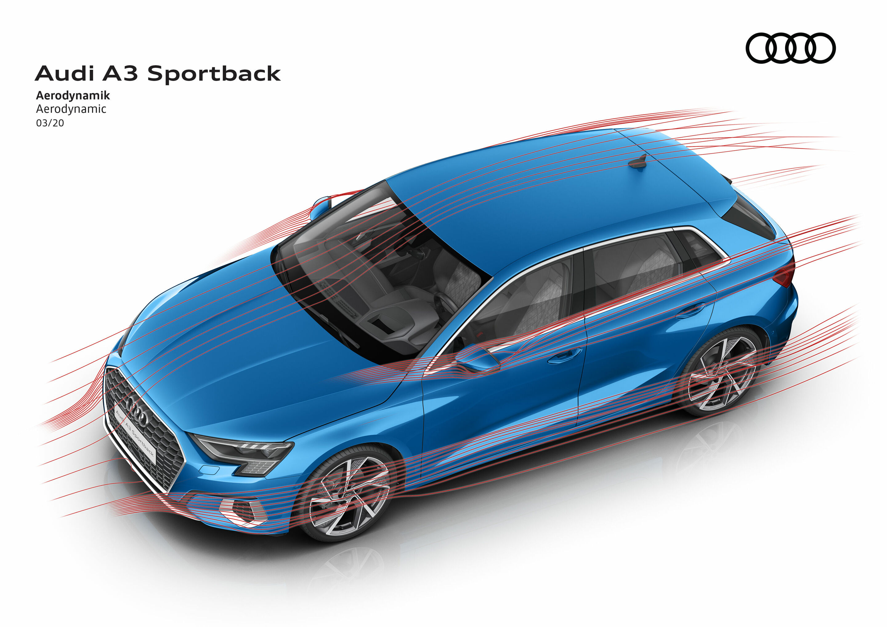 Illustration - Audi A3 Sportback - Aerodynamik