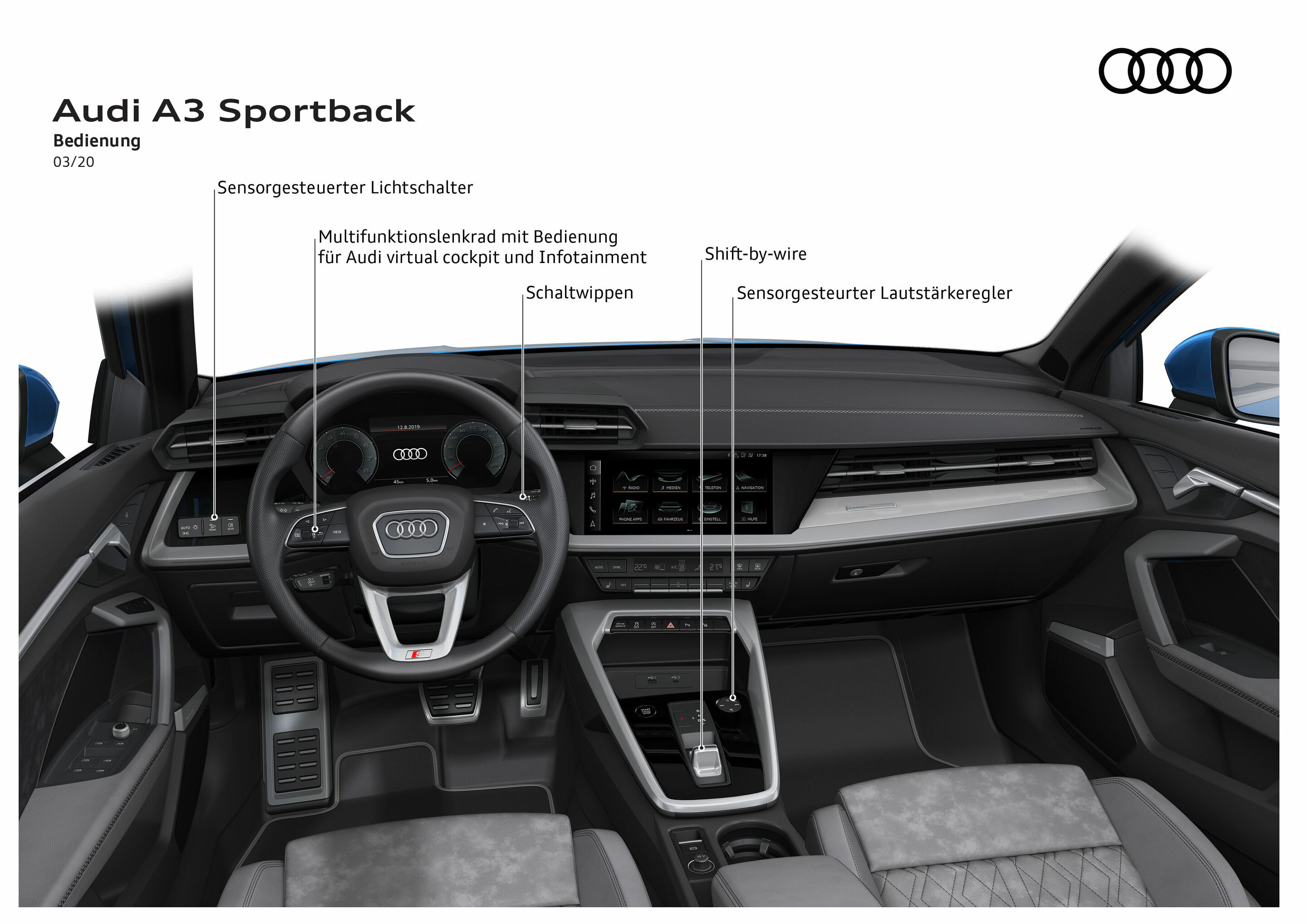 Illustration - Audi A3 Sportback - Bedienung