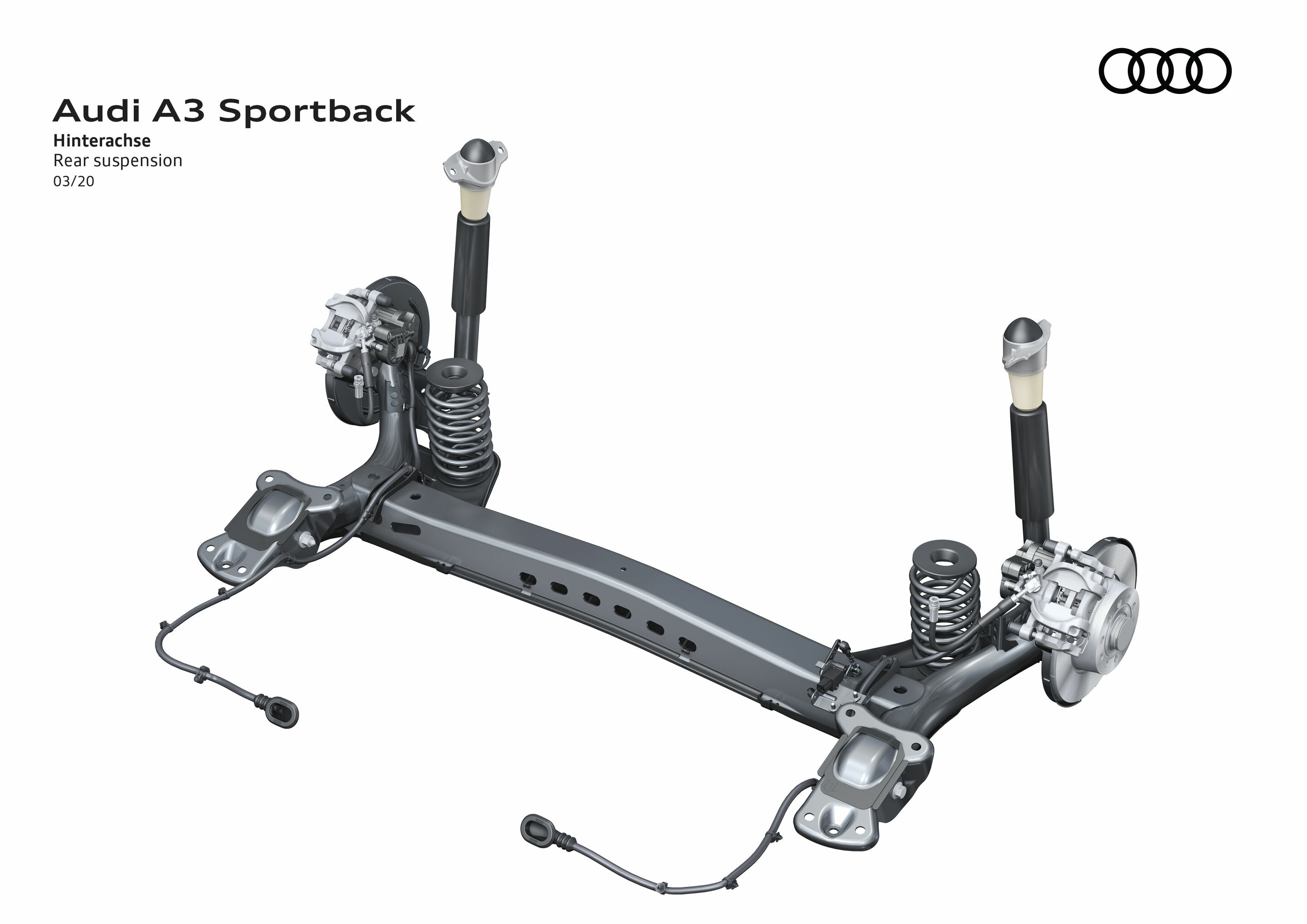 Illustration - Audi A3 Sportback - Hinterachse