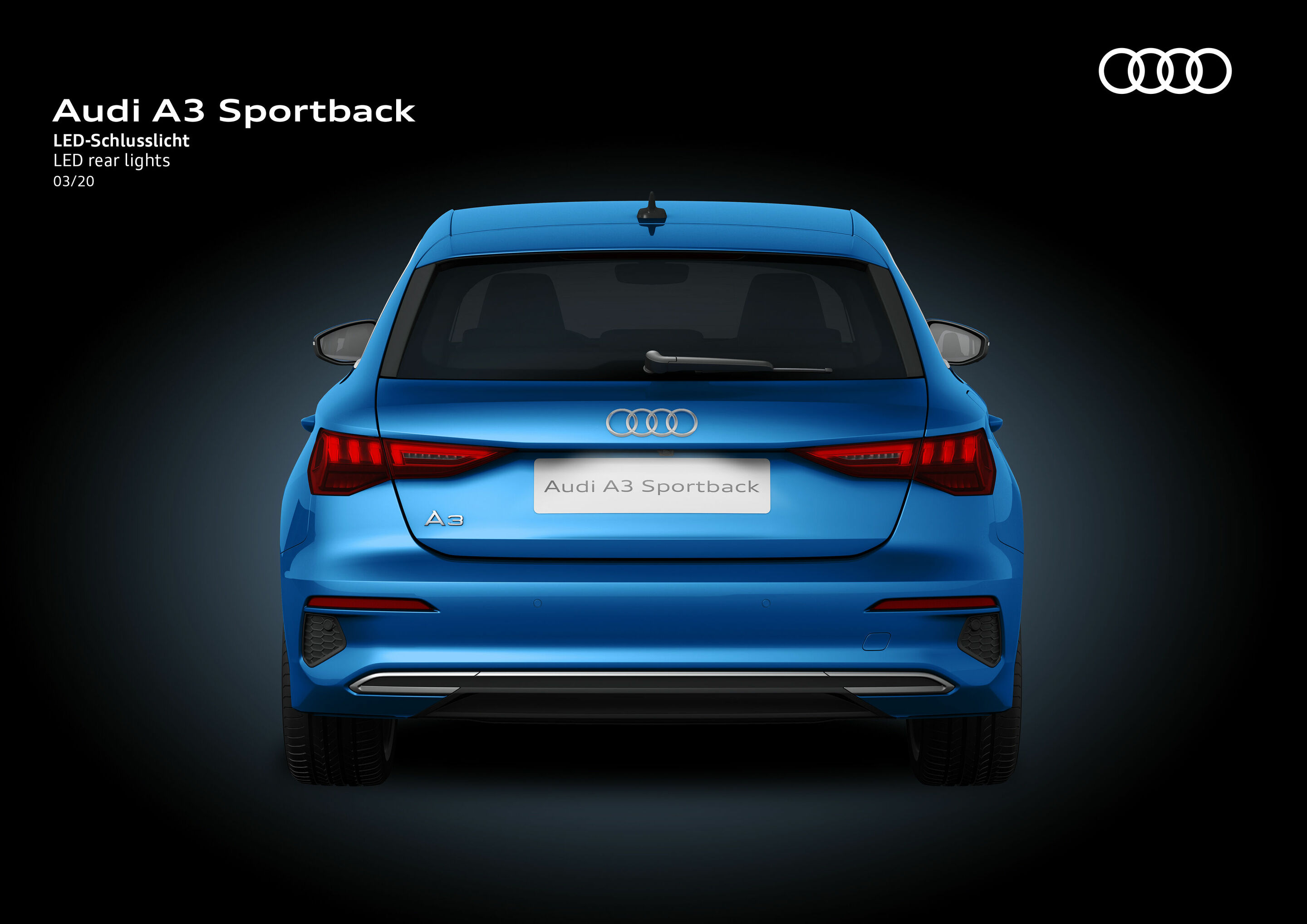 Illustration - Audi A3 Sportback - LED rear lights