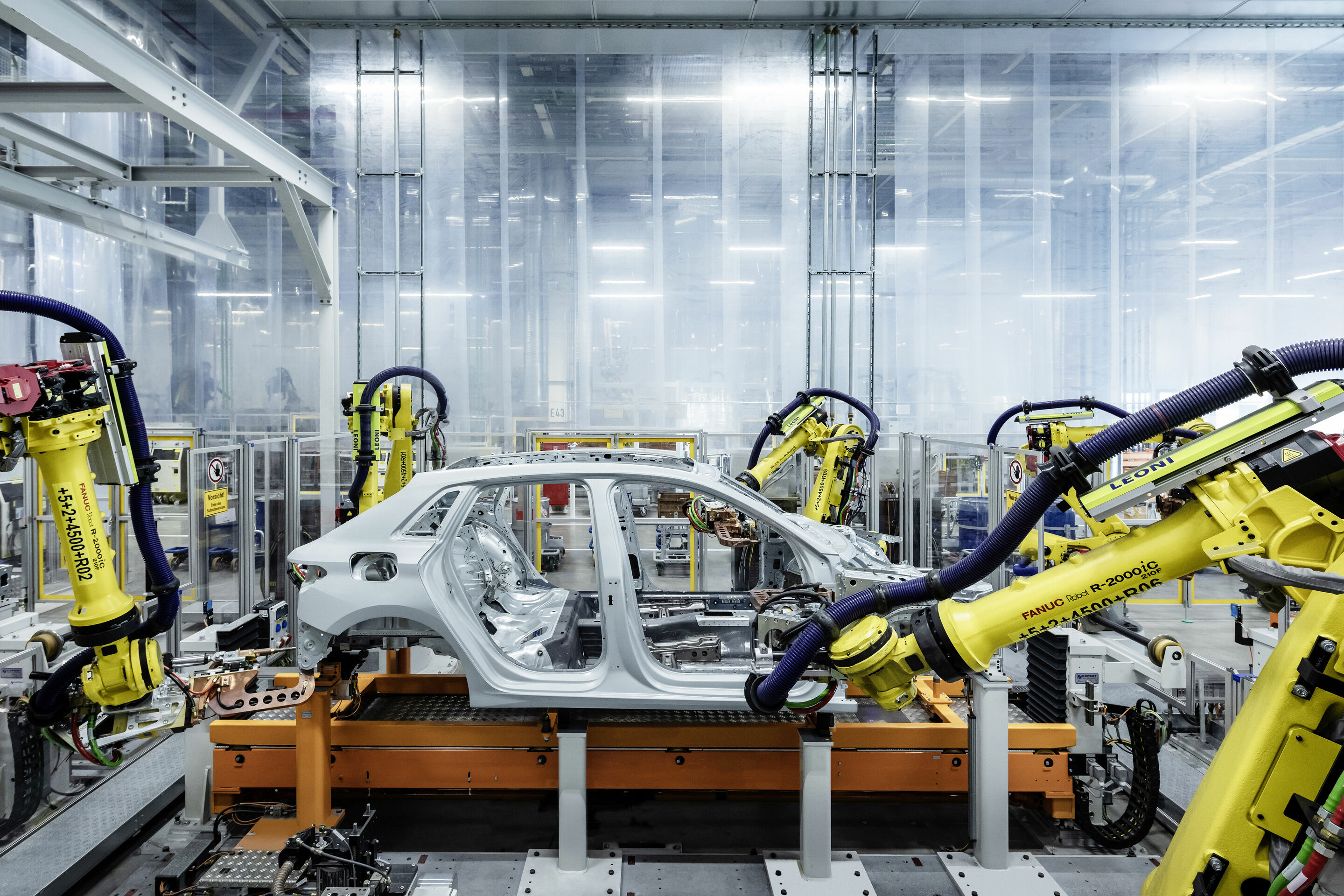 Audi-Standort Ingolstadt - Produktion Audi A3 Sportback: Karosseriebau – Fügen der Rohkarosserie