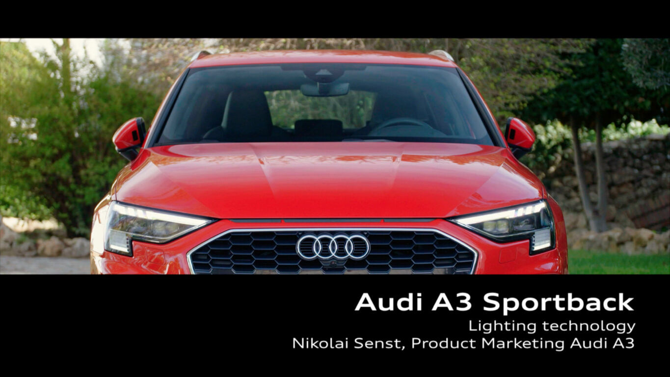 Audi A3 Sportback Lichtdesign Footage - Audi A3 Sportback Lichtdesign Footage