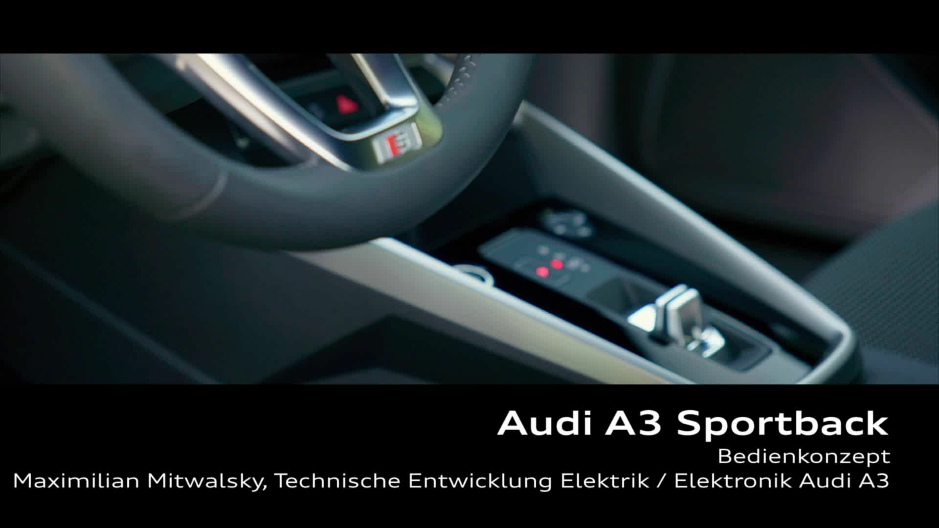 Audi A3 Sportback Bedienkonzept DE - Audi A3 Sportback Bedienkonzept DE