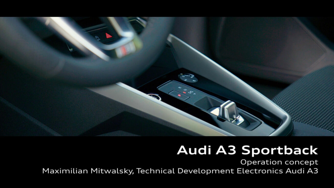 Audi A3 Sportback Bedienkonzept EN - Audi A3 Sportback Bedienkonzept EN