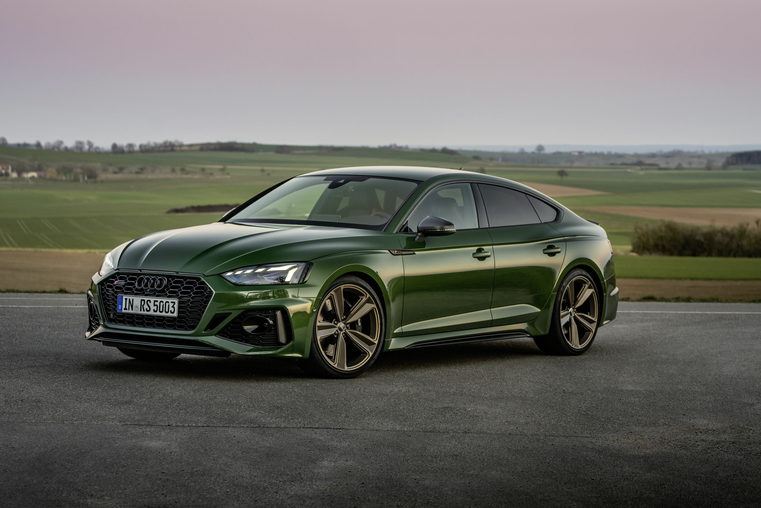 Audi RS 5 Sportback - Static photo,
Colour: Sonoma green