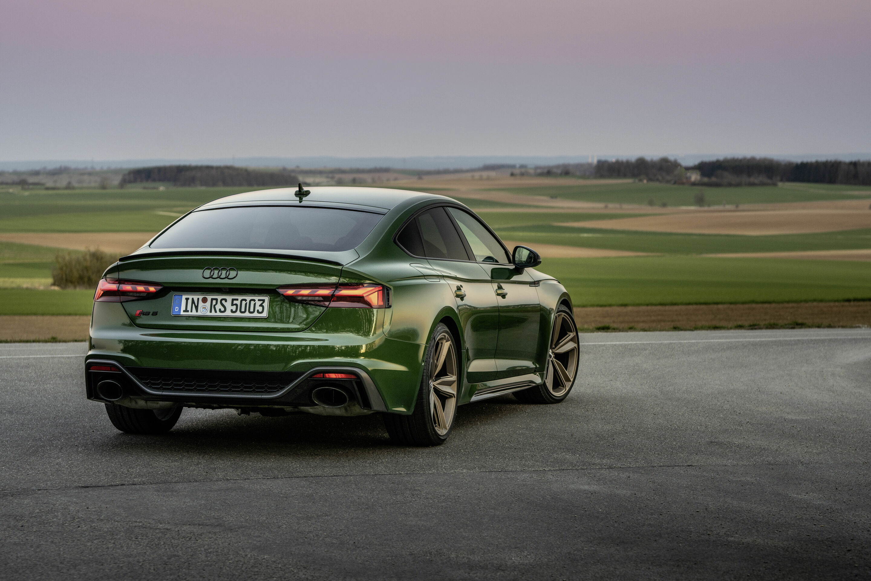 Audi RS 5 Sportback - Static photo,
Colour: Sonoma green