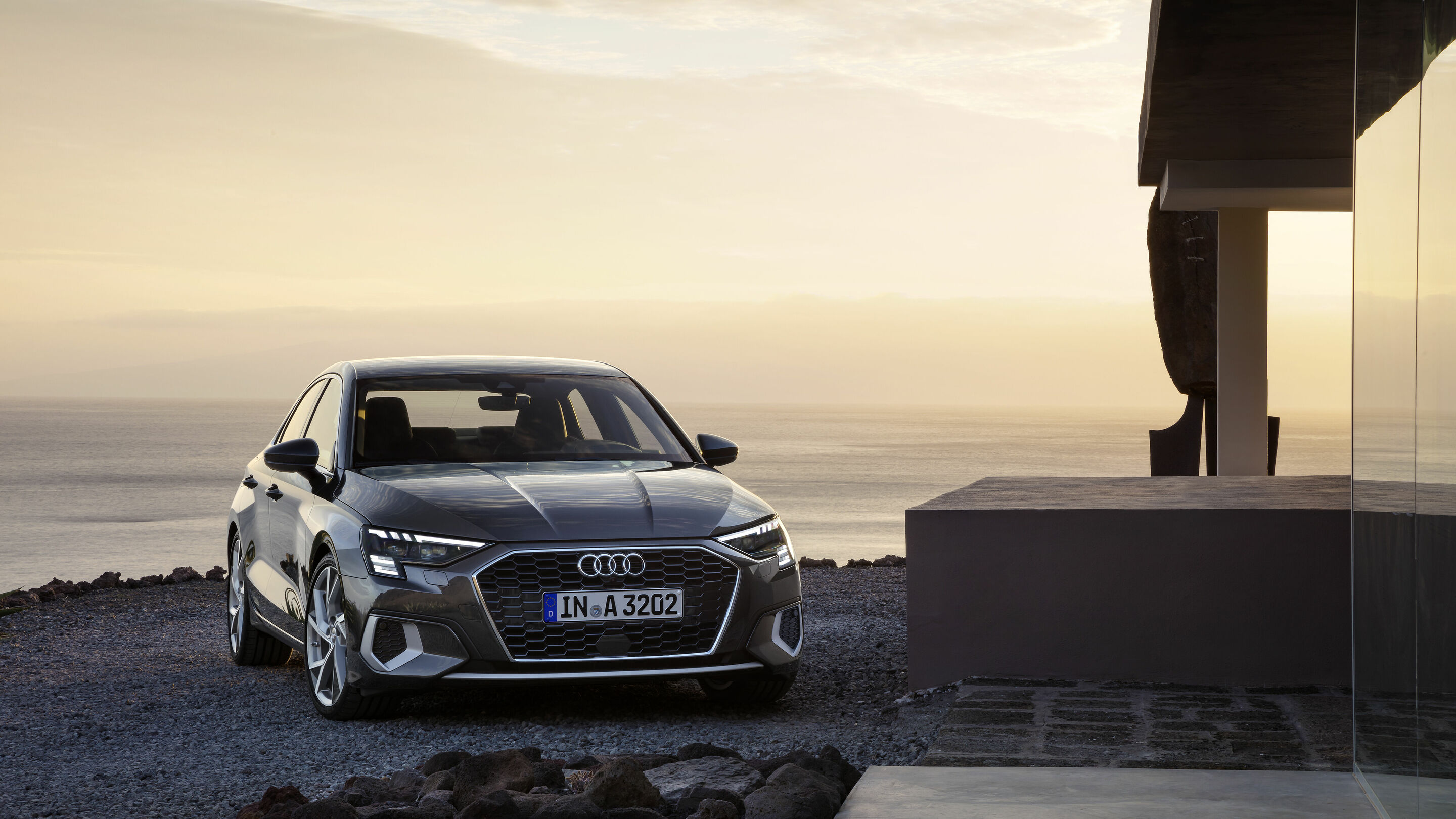 Audi A3 Limousine - Standaufnahme,
Farbe: Manhattan grau