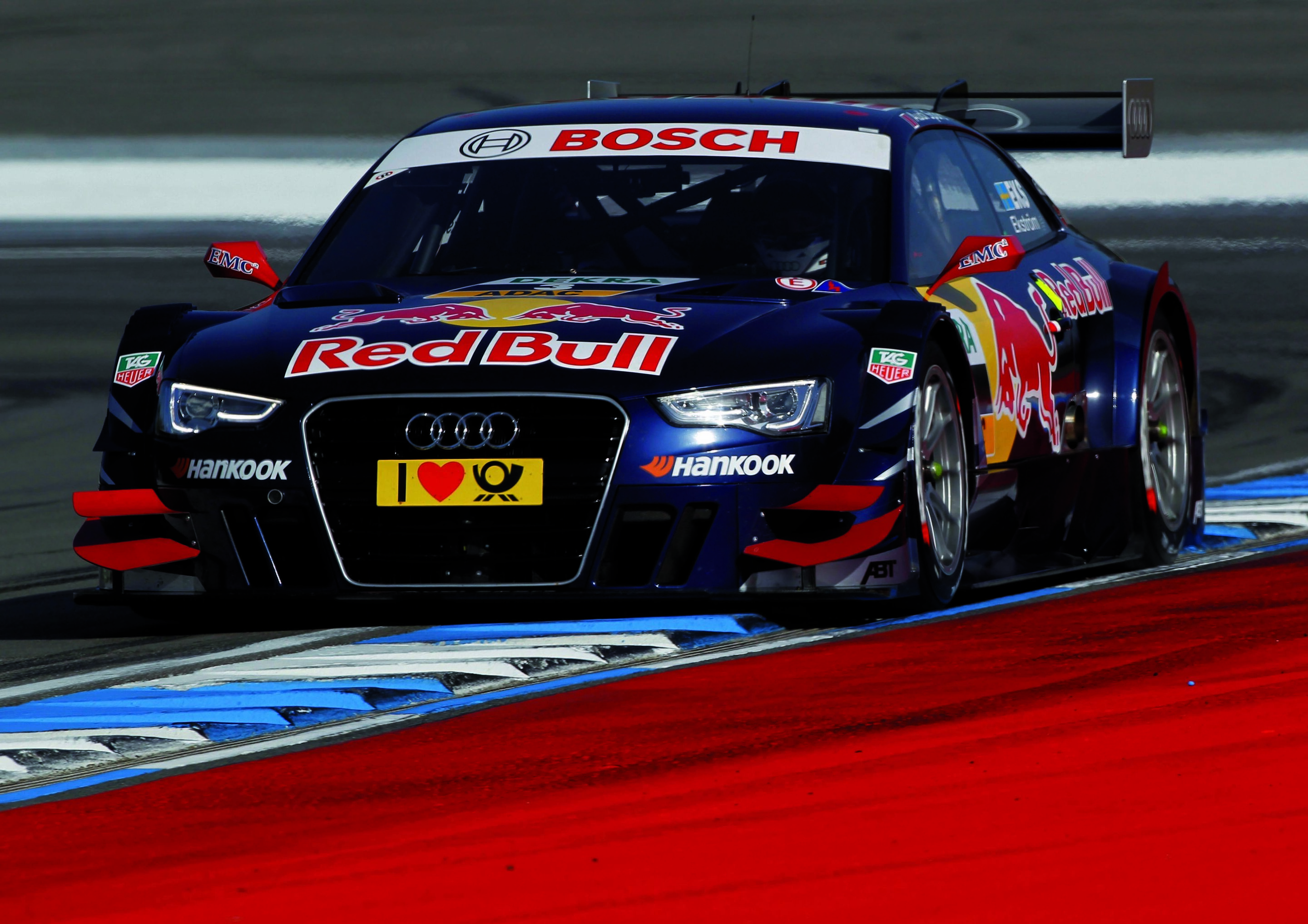 Audi beim DTM-Finale in Startreihe zwei - Mattias Ekström, Red Bull Audi A5 DTM #3 (Audi Sport Team Abt Sportsline).