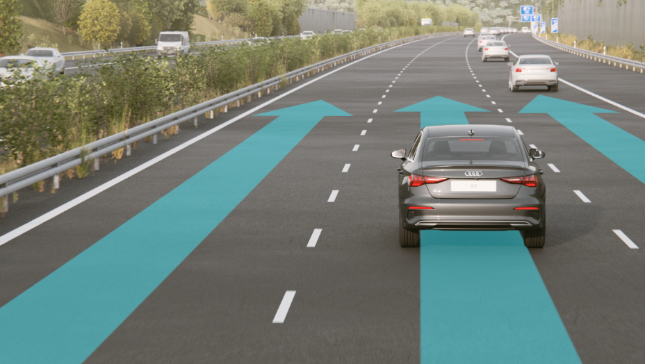 Animation Audi A3 Limousine – Navigation mit HD Traffic - Animation Audi A3 Limousine – Navigation mit HD Traffic