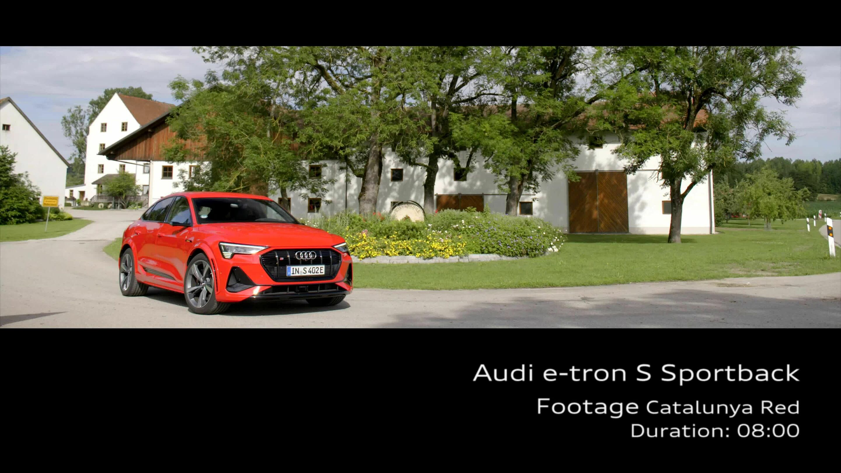Footage Audi e-tron S Sportback rot - Footage Audi e-tron S Sportback rot