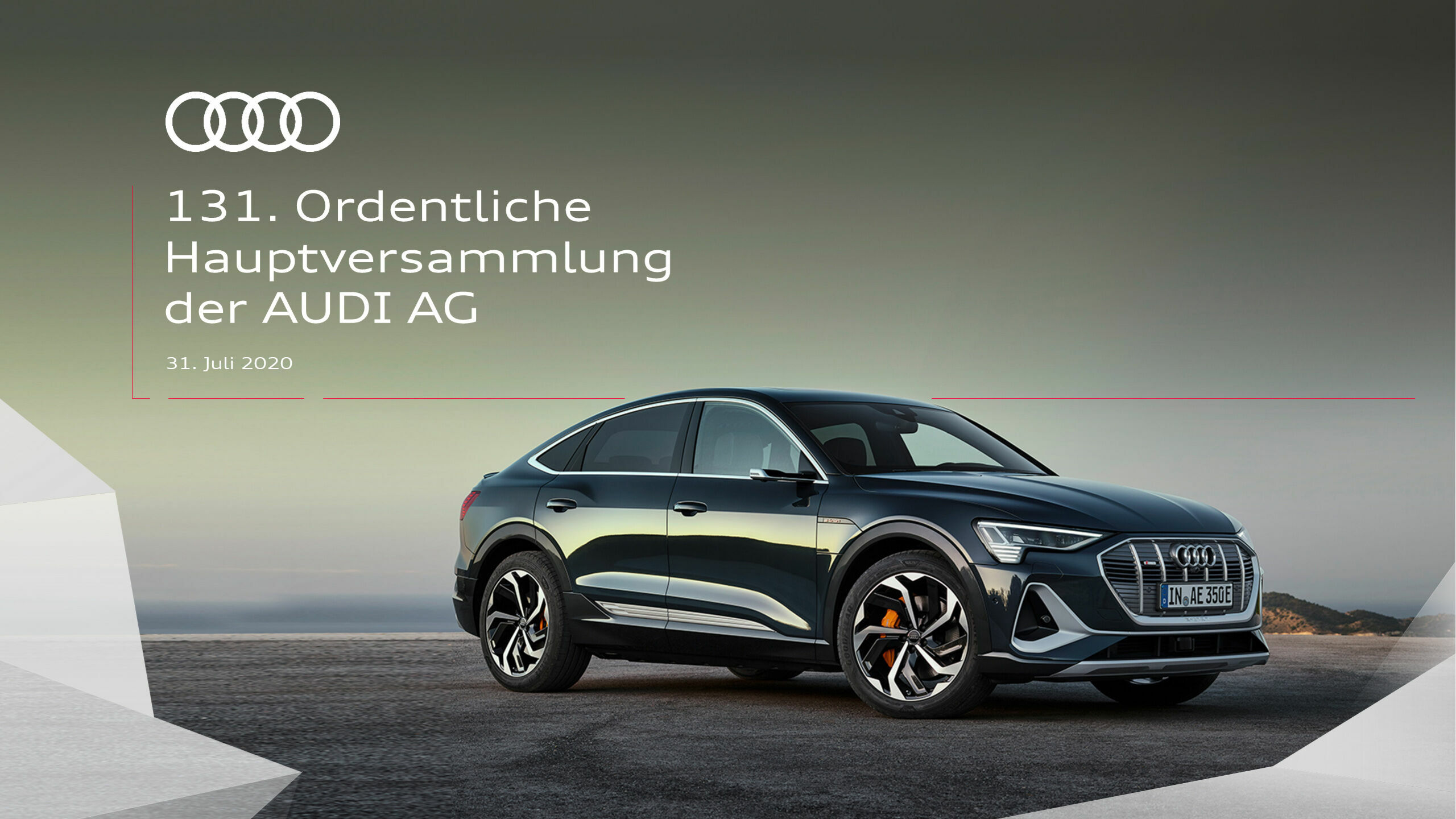 Hauptversammlung 2020 - Abbinder der Hauptversammlung der AUDI AG 2020